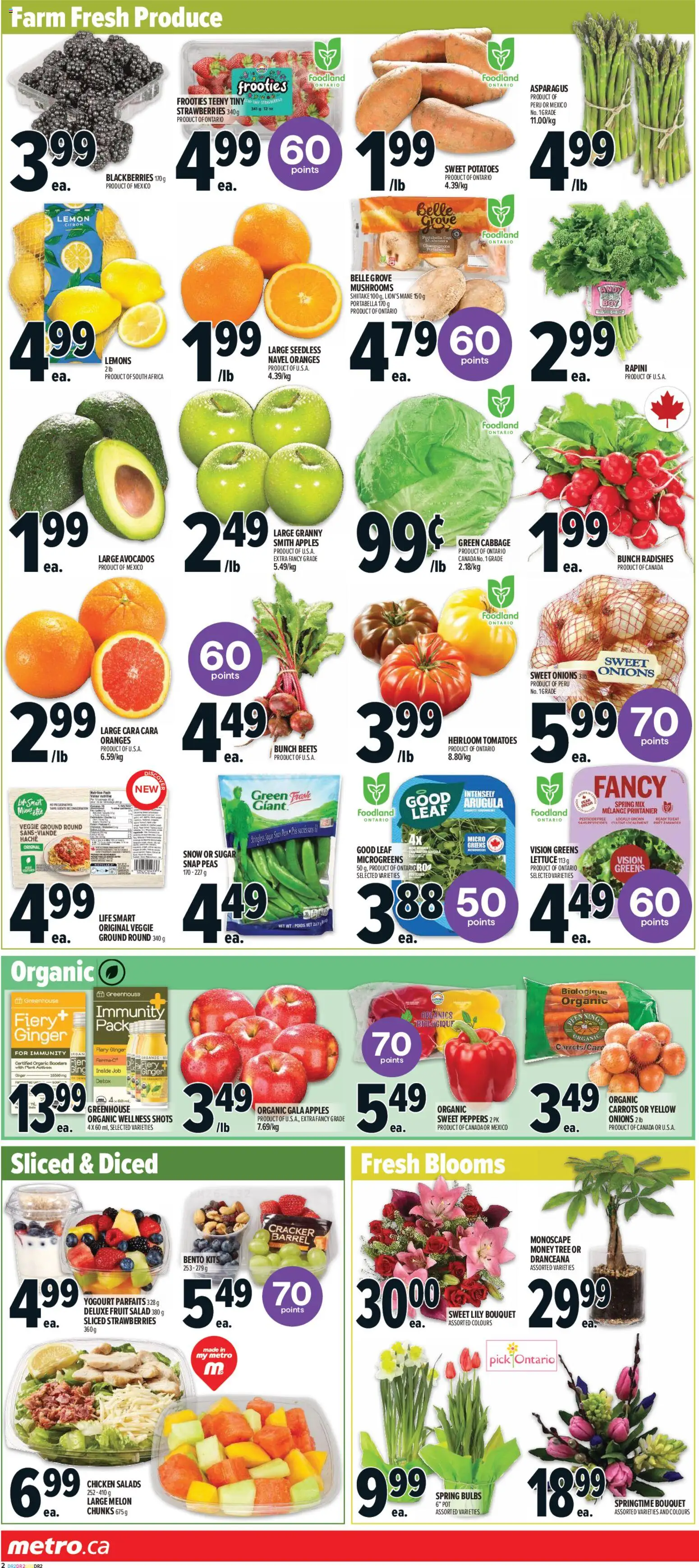 Metro flyer valid from 19.02.2026 | Page: 6 | Products: Strawberries, Salad, Apples, Tomatoes