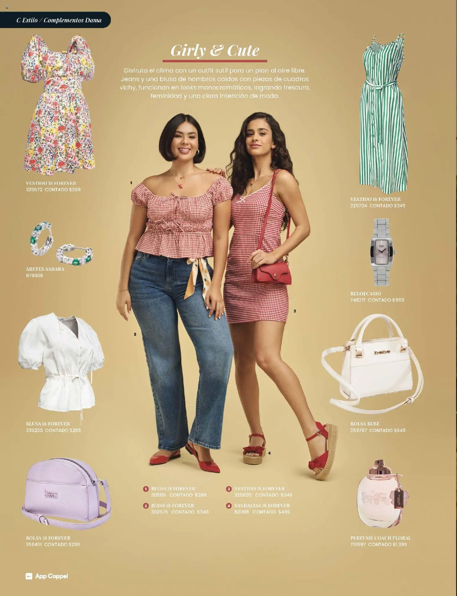 Nuevas ofertas de Coppel válidas en toda la República Mexicana desde el 01.03.2026. ¡Encuentra las mejores ofertas en Coppel catálogo ! | Página: 15 | Productos: Blusa, Vestido, Aretes, Sandalias