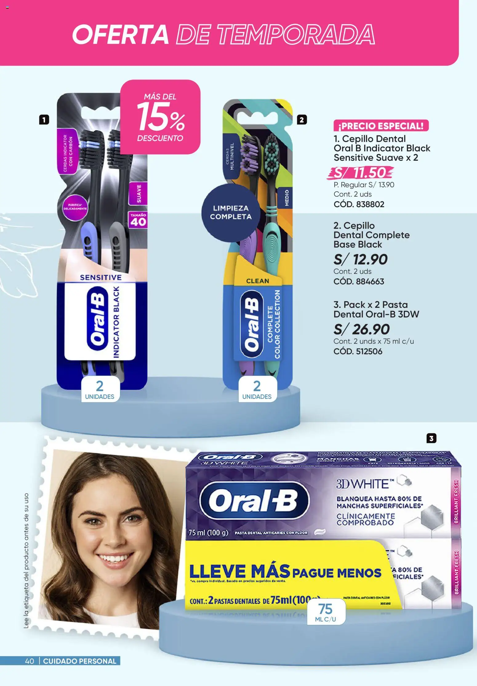 Catálogo Azzorti válido desde 24.11.2025 | Página: 40 | Productos: Pasta dental, Pasta