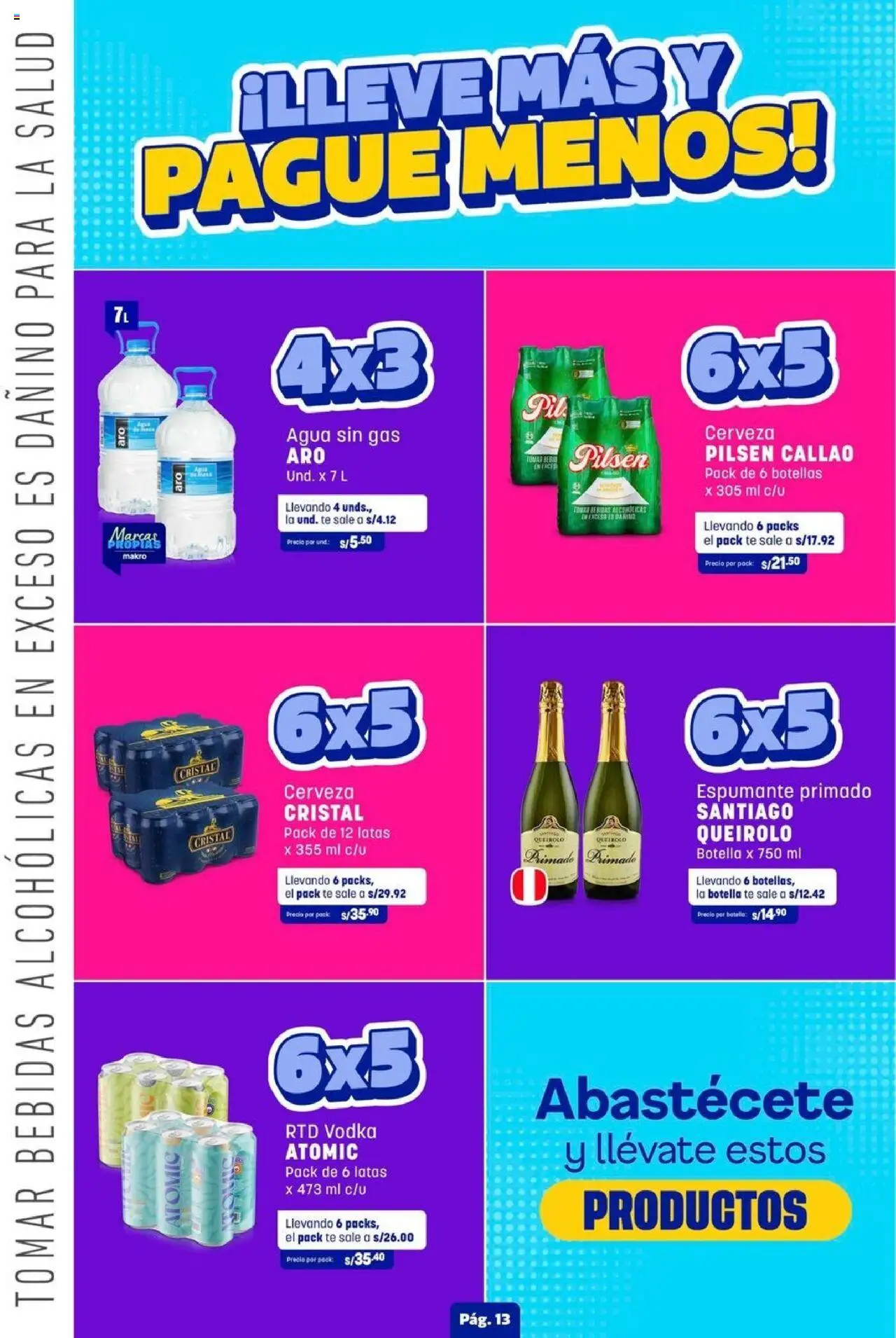 Catálogo Makro válido desde 09.10.2025 | Página: 15 | Productos: Cerveza, Té, Vodka