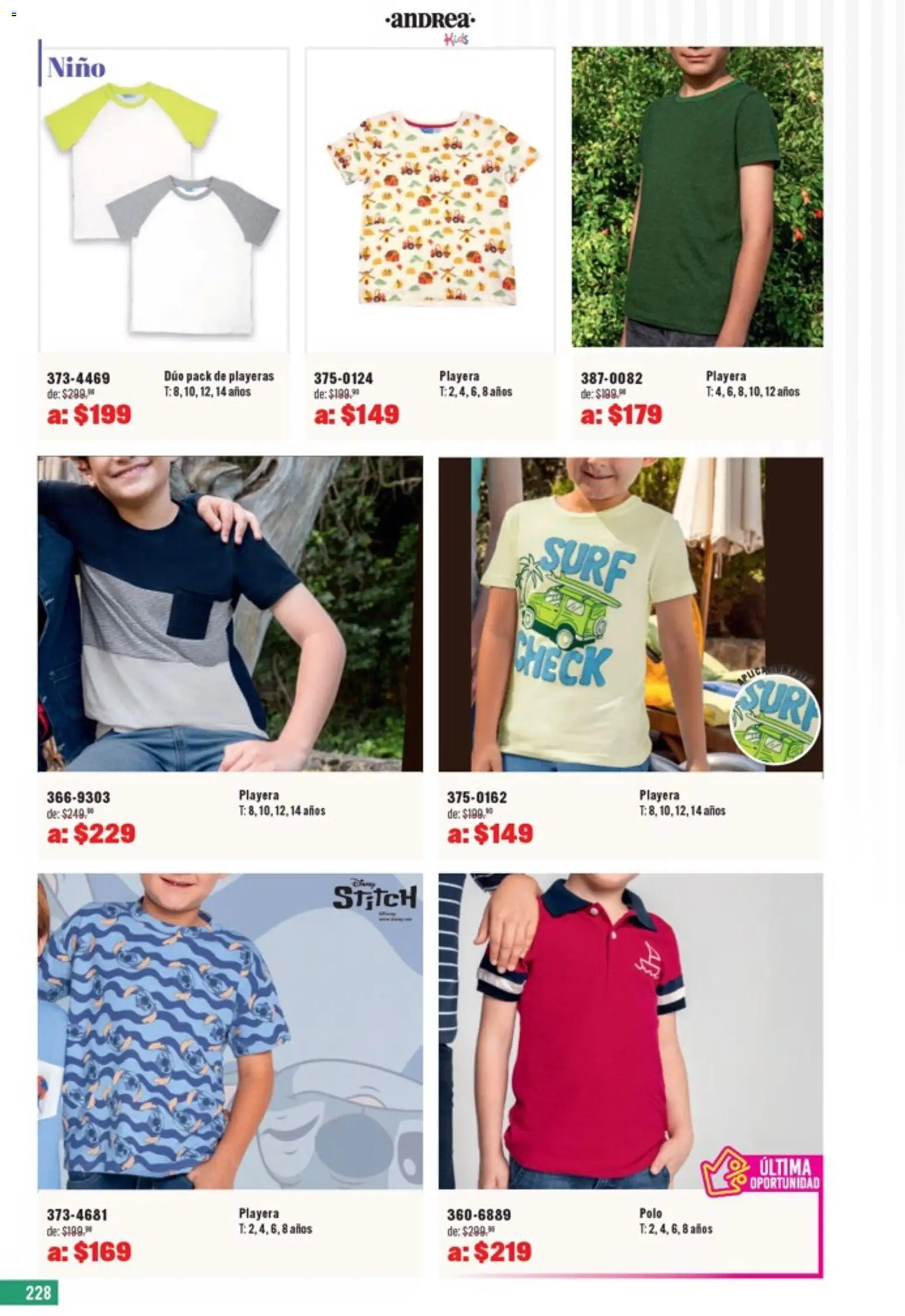 Nuevas ofertas de Andrea válidas en toda la República Mexicana desde el 05.04.2026. ¡Encuentra las mejores ofertas en Andrea catálogo Outlet! | Página: 228 | Productos: Playera