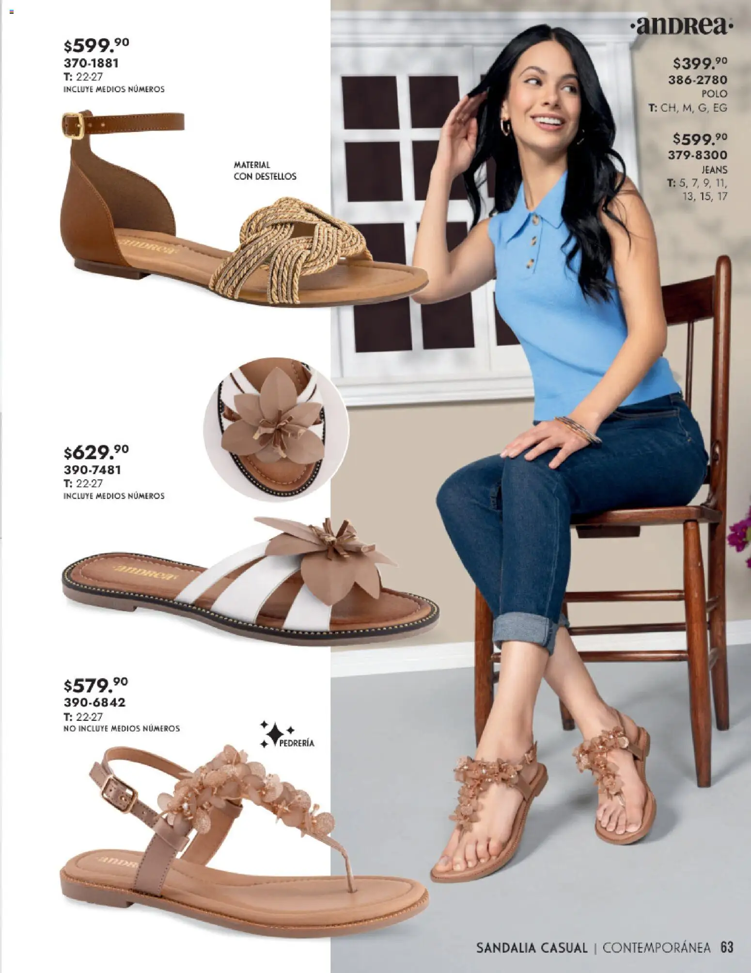 Nuevas ofertas de Andrea válidas en toda la República Mexicana desde el 25.01.2026. ¡Encuentra las mejores ofertas en Andrea catálogo Calzado Dama! | Página: 63