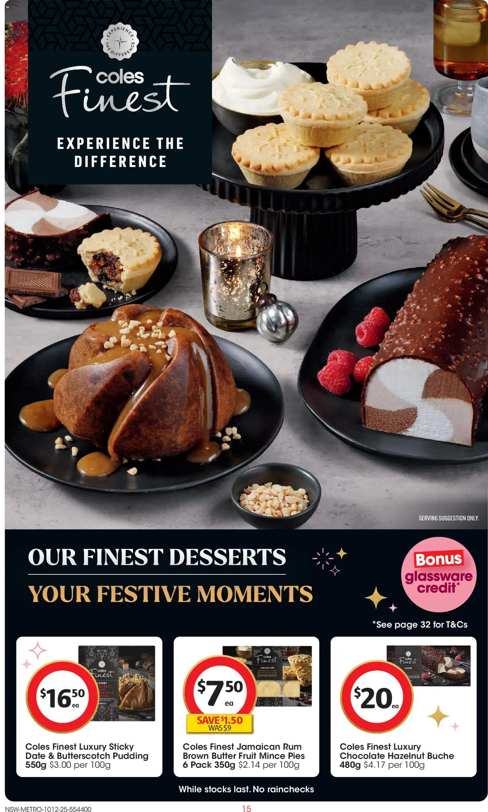 Coles catalogue - valid from 10.12.2025 | Page: 15 | Products: Butter, Chocolate, Pudding, Date
