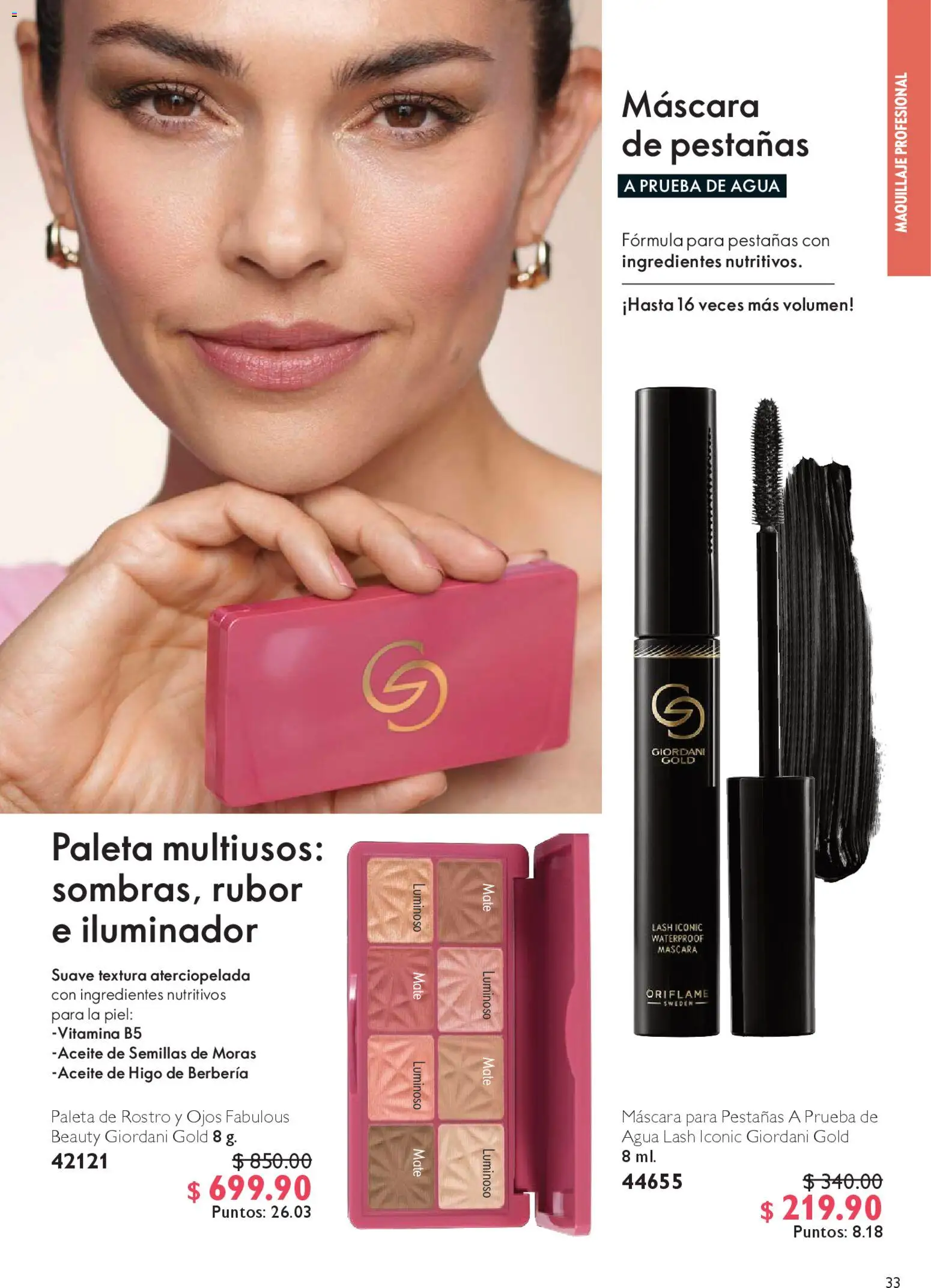 Nuevas ofertas de Oriflame válidas en toda la República Mexicana desde el 22.11.2025. ¡Encuentra las mejores ofertas en Oriflame Black Friday! | Página: 33 | Productos: Agua, Aceite, Mate, Rubor