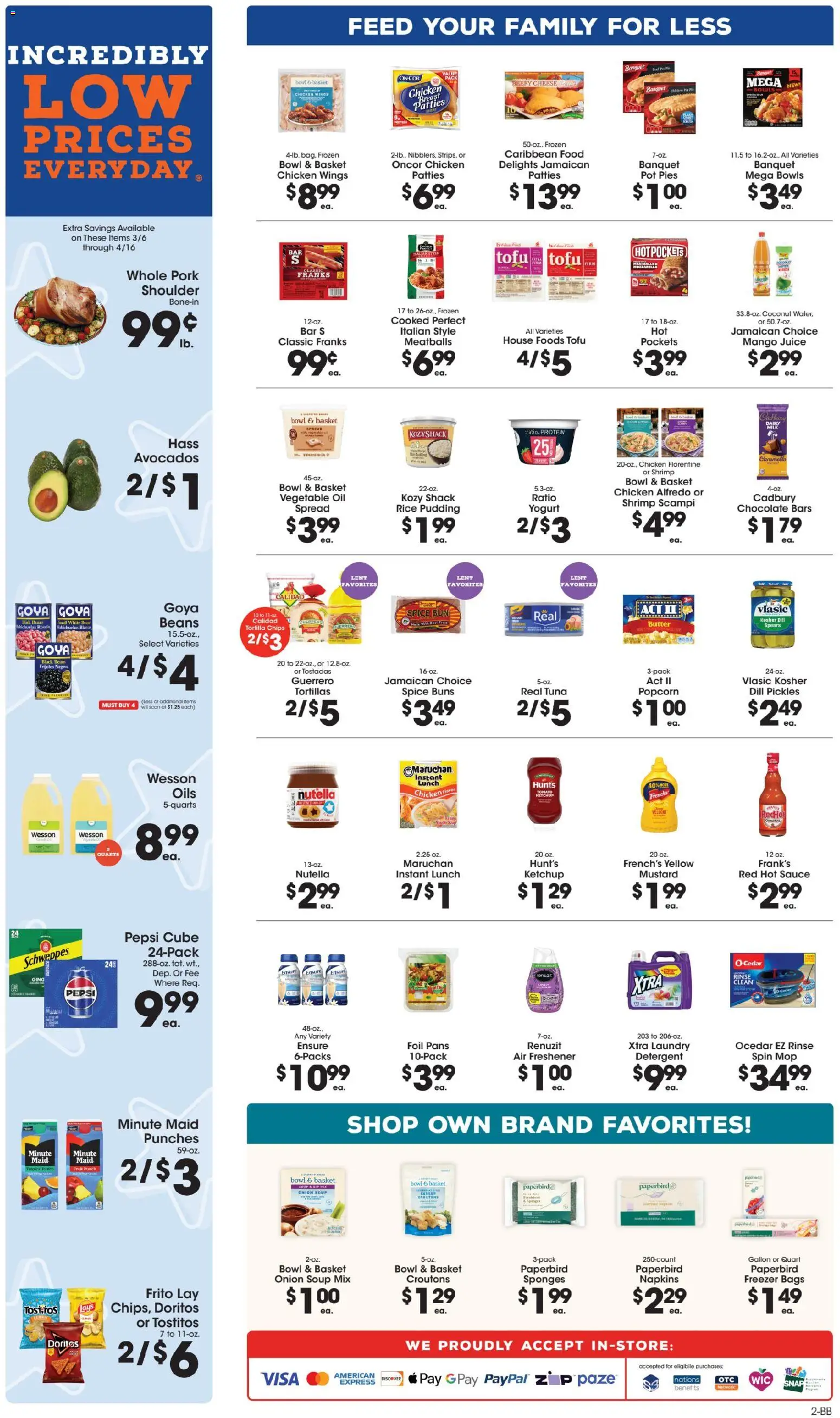 Price Rite Weekly Ad - valid from 05.03.2026 | Page: 2 | Products: Oil, Chocolate, Chips, Onion
