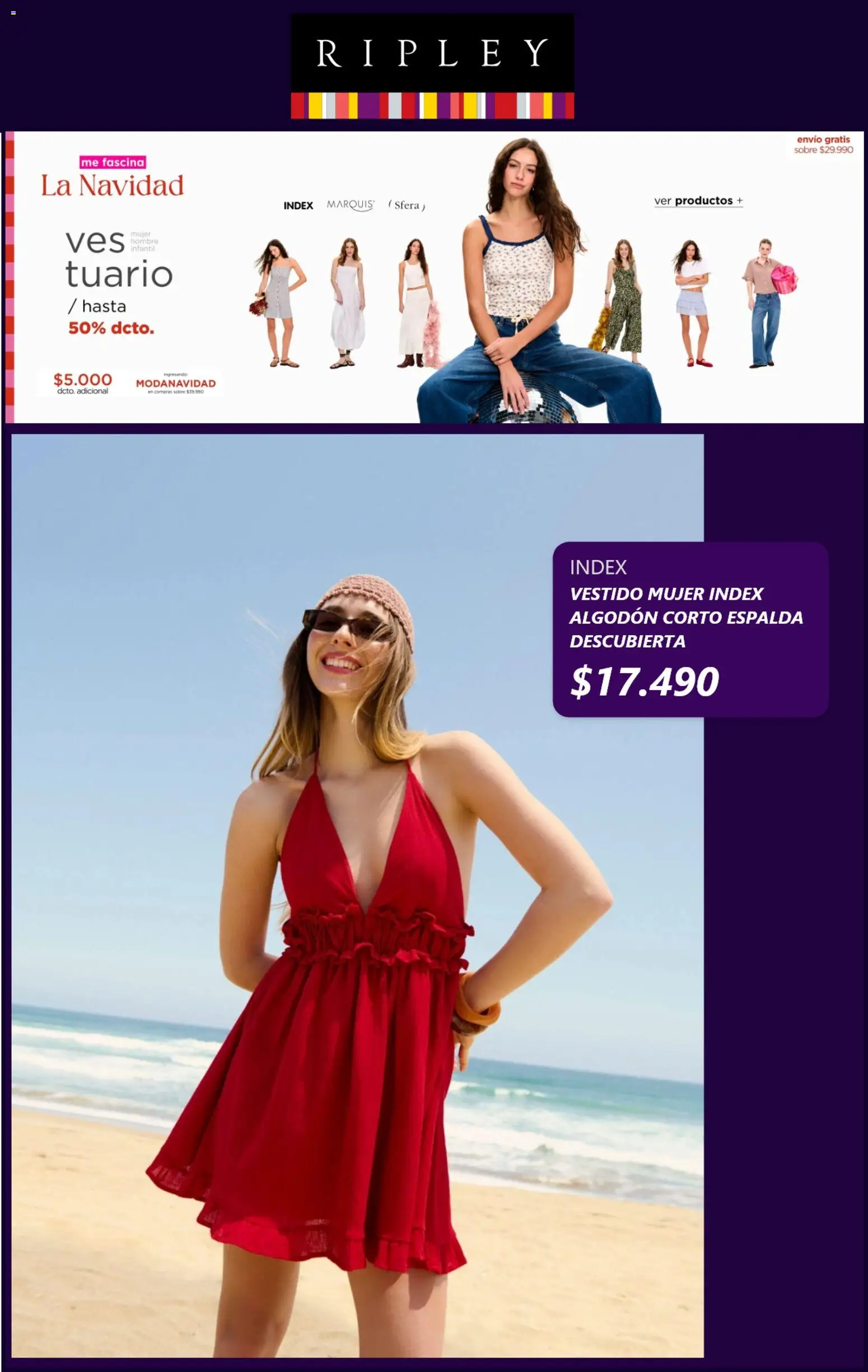 Ripley ofertas  │ válido desde el 08.12.2025 | Página: 9 | Productos: Vestido, Algodón, Sobre