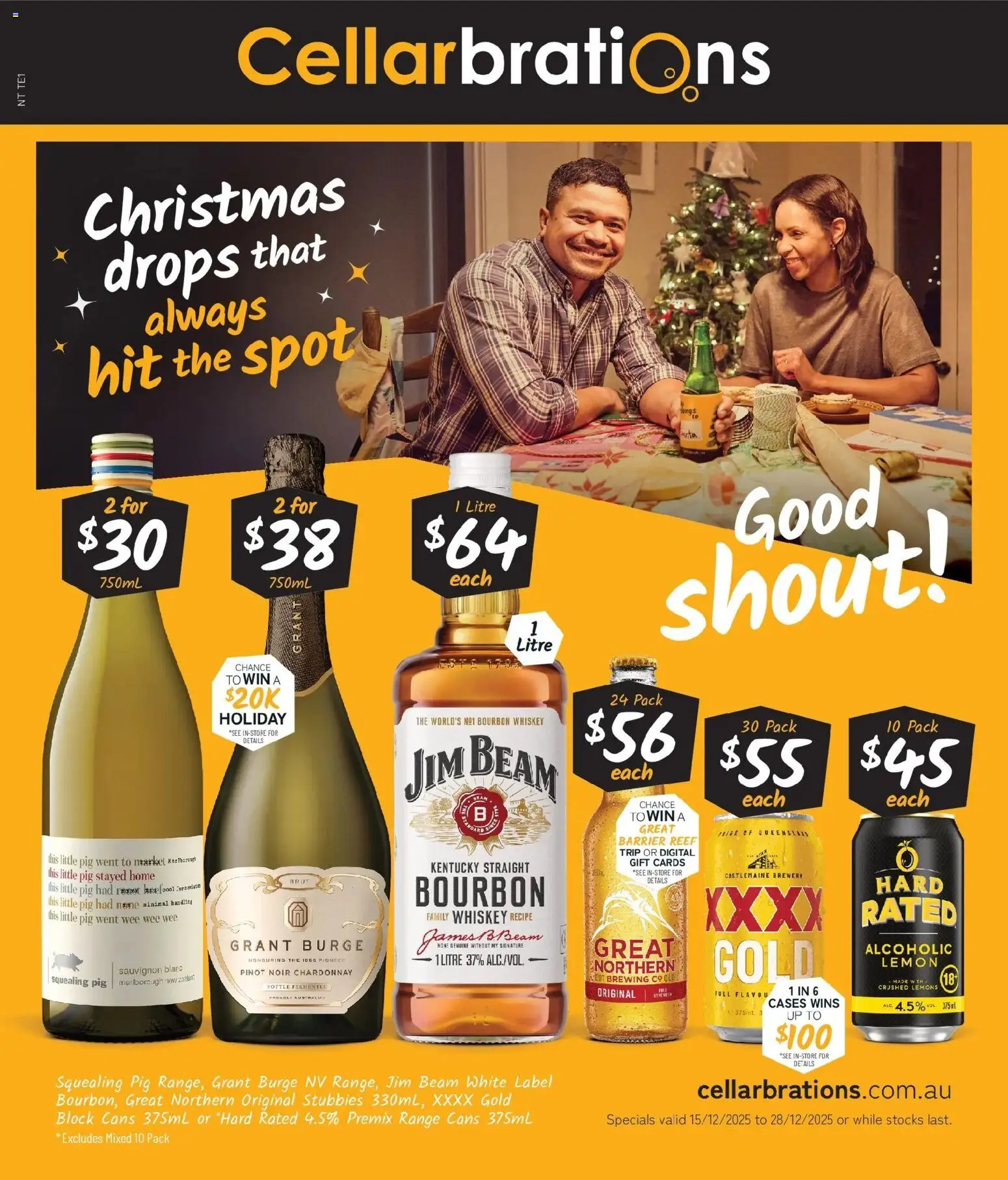 Cellarbrations catalogue - valid from 15.12.2025 | Page: 1 | Products: Bourbon, Whiskey, Lemon, Digital