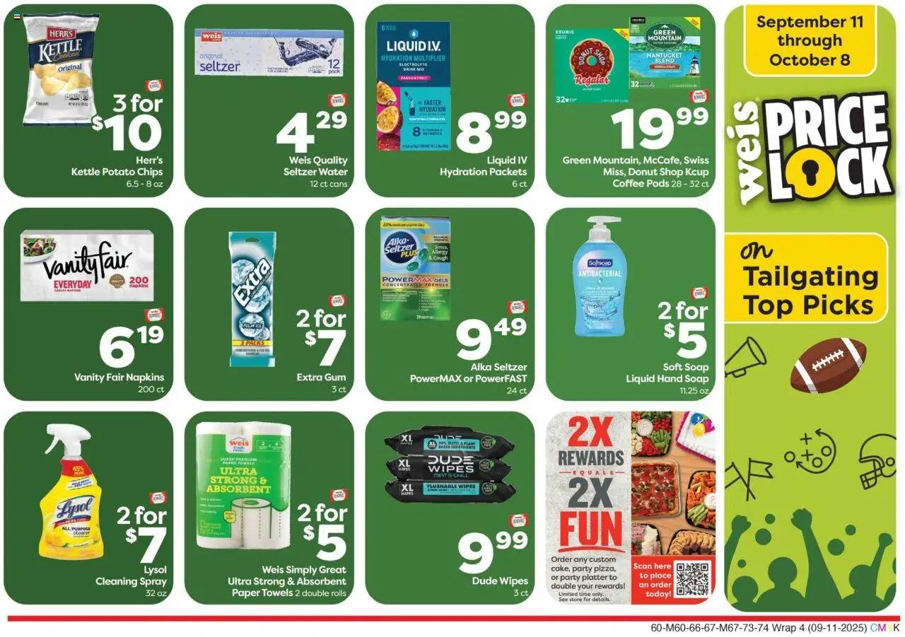 Weis Weekly Circular - NJ - valid from 11.09.2025 | Page: 7 | Products: Soap, Chips, Water, Kettle
