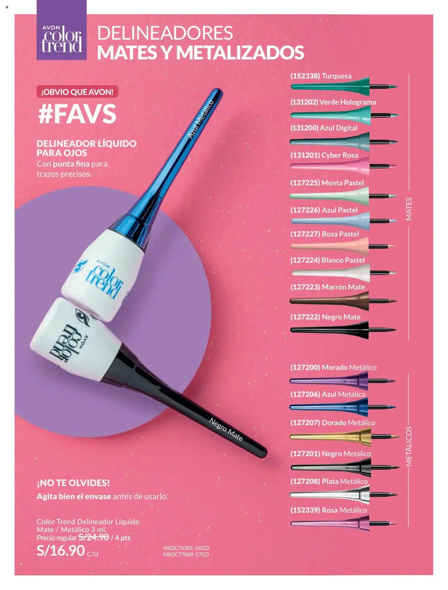 Catálogo Avon válido desde 31.01.2026 | Página: 45 | Productos: Delineador, Té