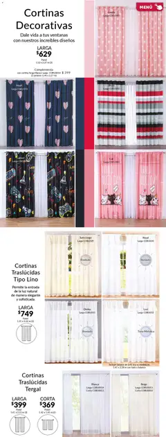 Vista previa de Colchas Concord catálogo, nuevo folleto de la tienda, válido en México a partir del 01.02.2026 | Página: 112 | Productos: Cortinas