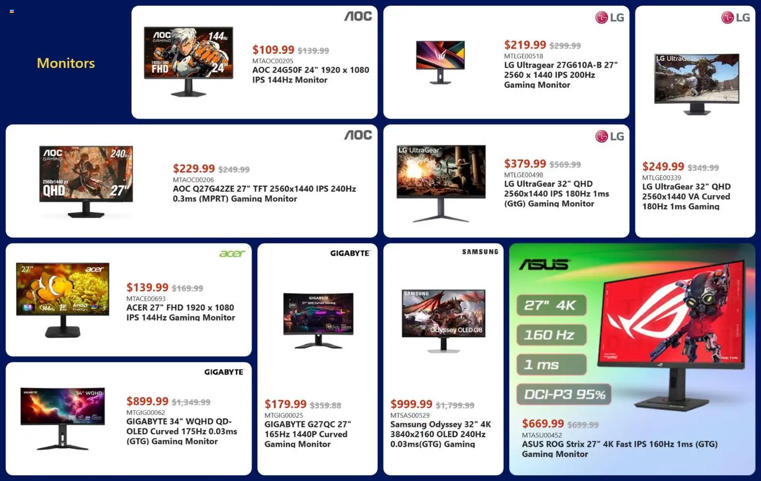 Canada Computers flyer valid from 09.01.2026 | Page: 3 | Products: Monitor