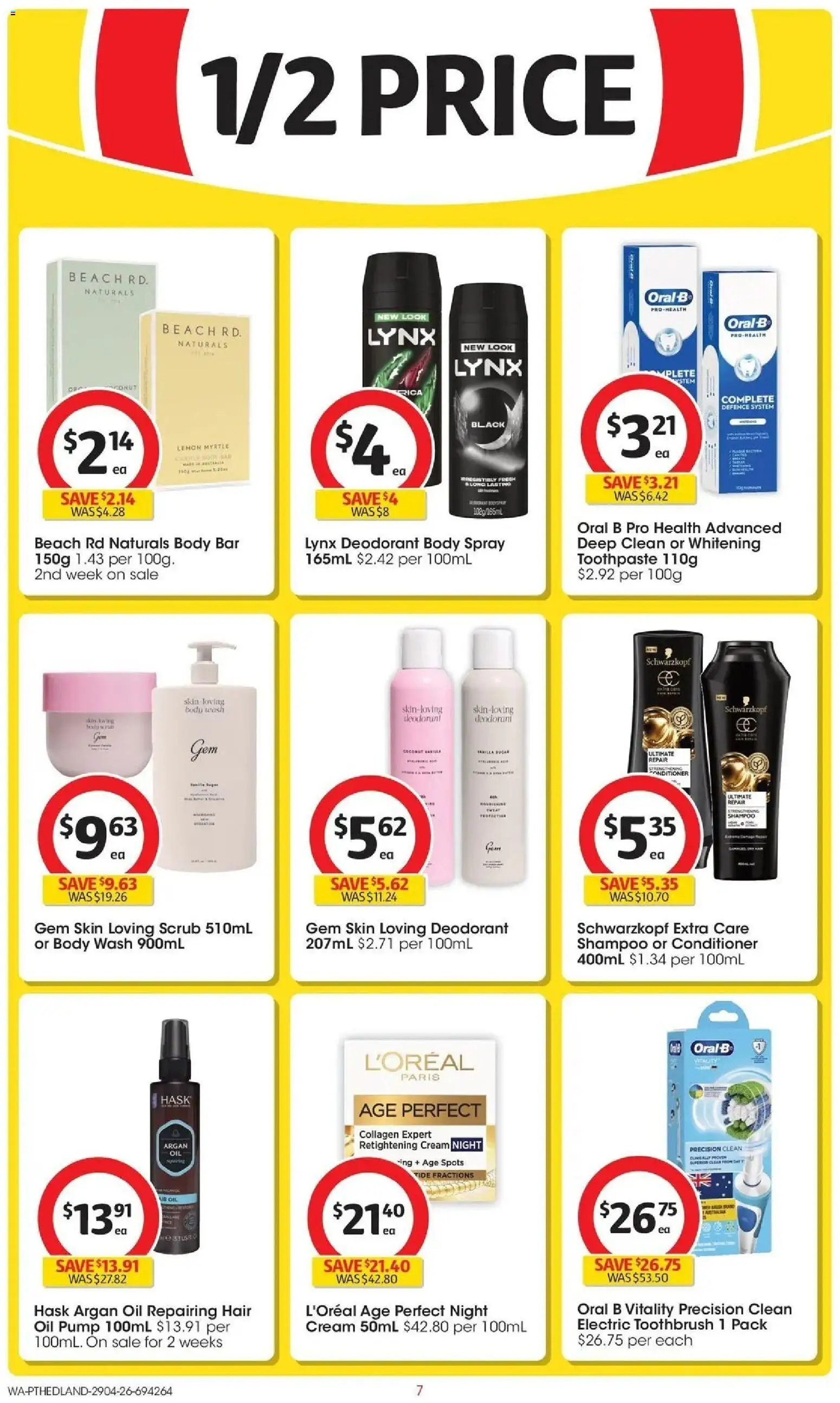 Coles catalogue - valid from 28.04.2026 | Page: 7 | Products: Conditioner, Toothpaste, Toothbrush, Electric toothbrush