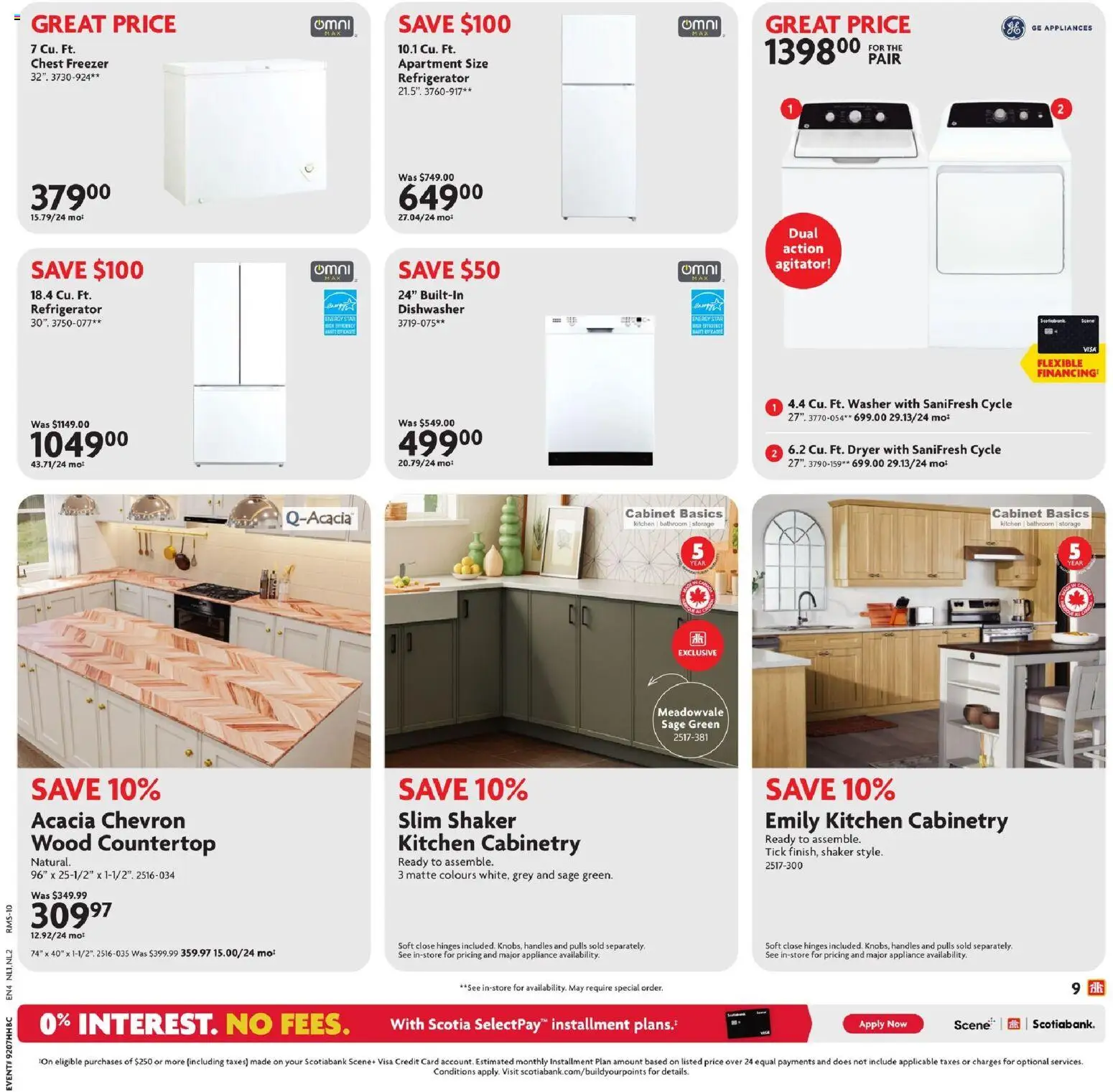 Home Hardware flyer valid from 12.02.2026 | Page: 14 | Products: Refrigerator, Freezer, Dryer, Dishwasher