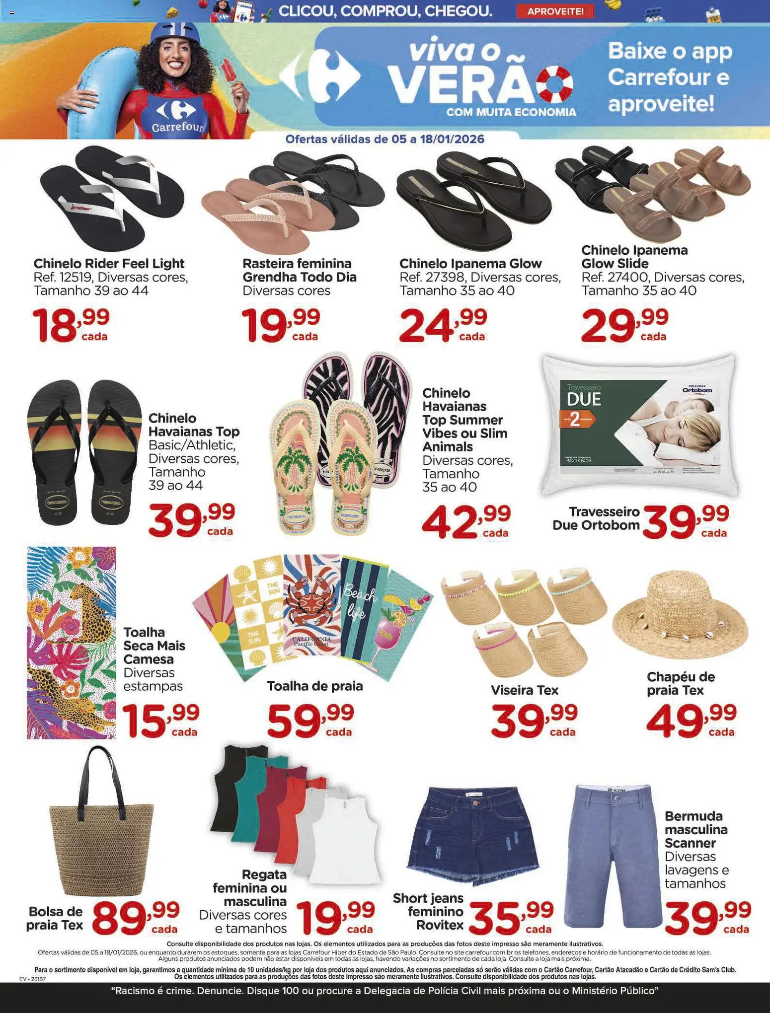 Carrefour Folheto - válido de 05.01.2026 | Página: 6 | Produtos: Scanner, Travesseiro, Regata, Chapéu
