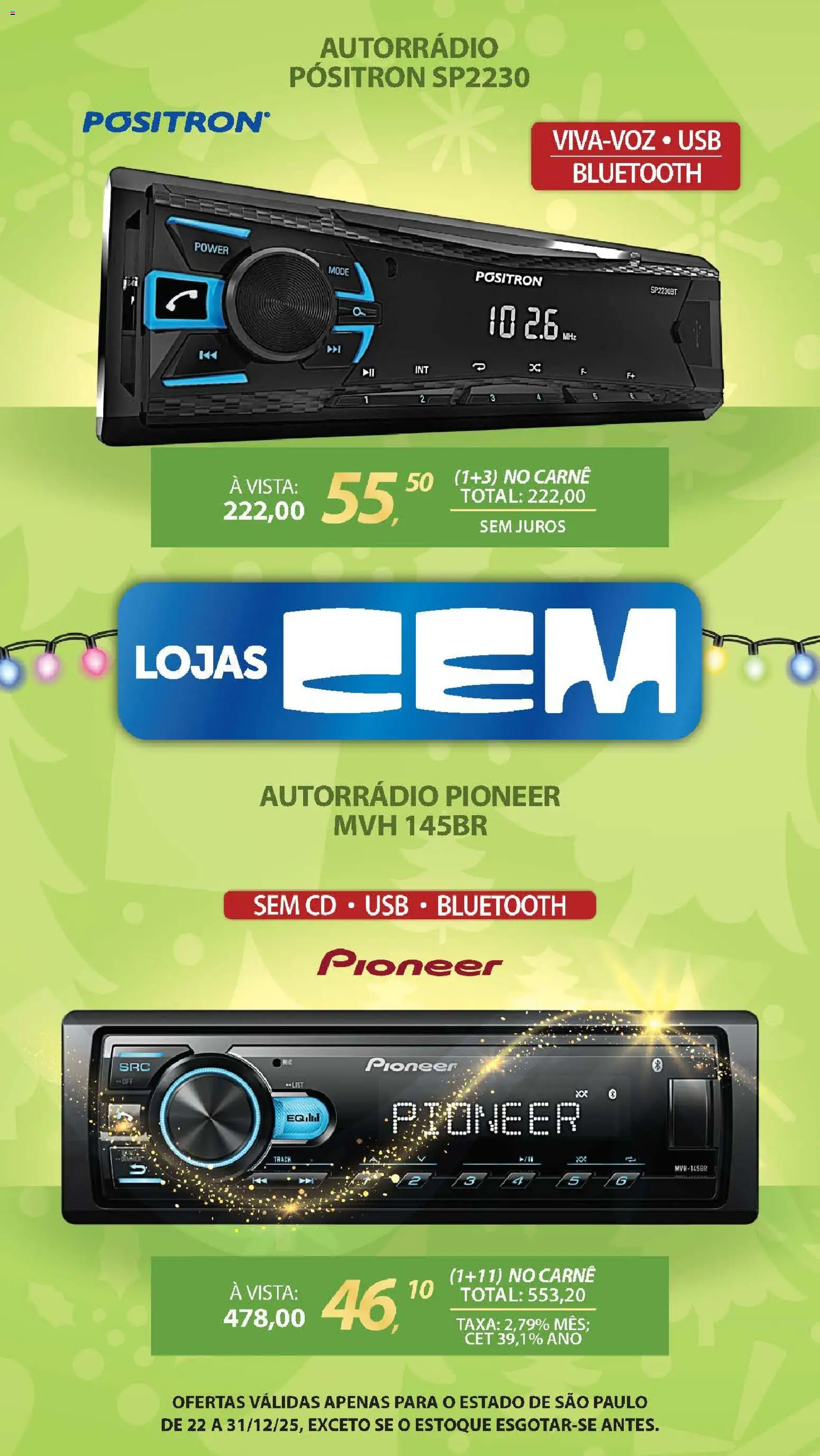 Lojas Cem Folheto - válido de 22.12.2025 | Página: 49 | Produtos: Carne, USB