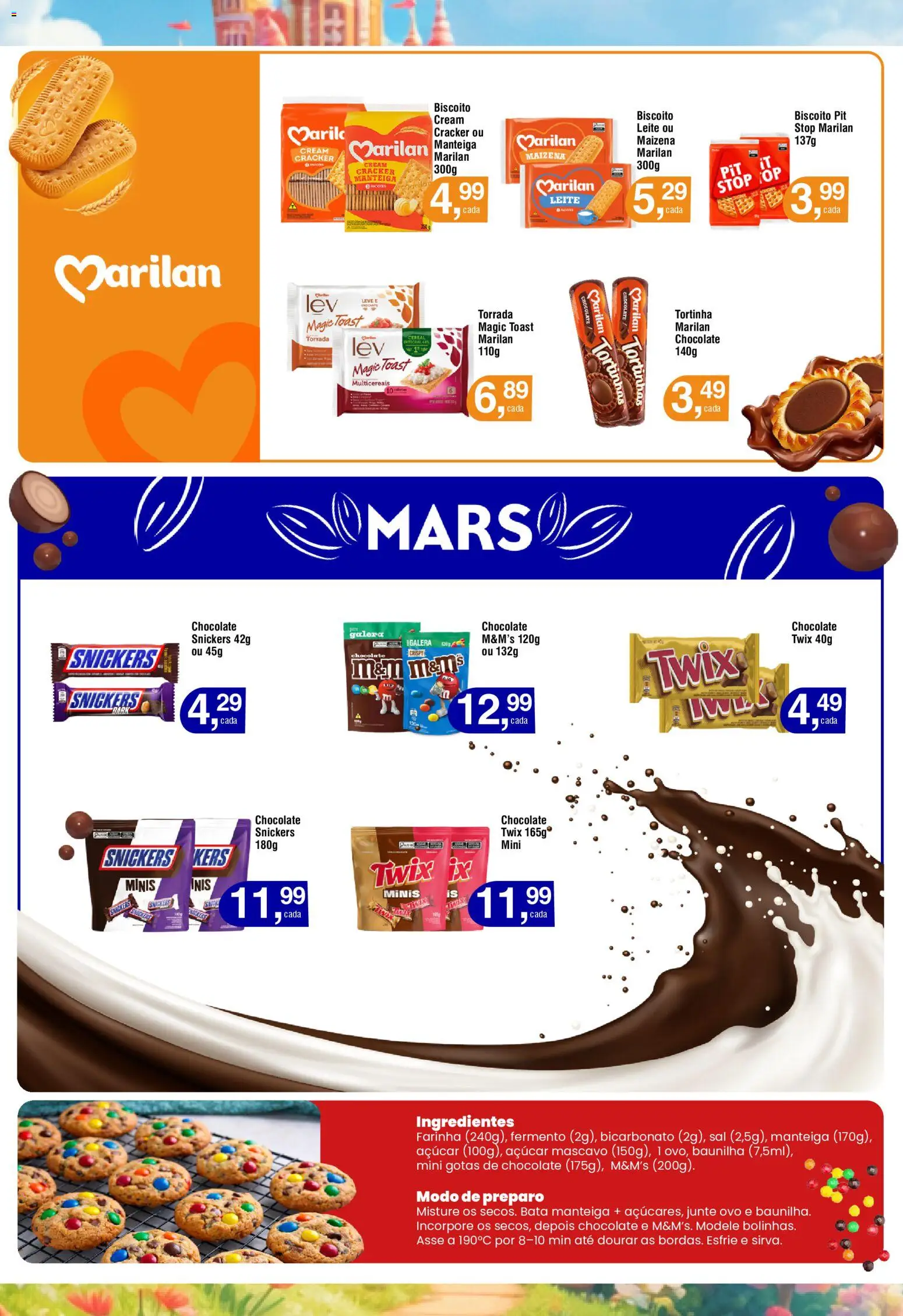 Royal Supermercados Folheto - válido de 16.03.2026 | Página: 10 | Produtos: Biscoito, Twix, Manteiga, Açúcar