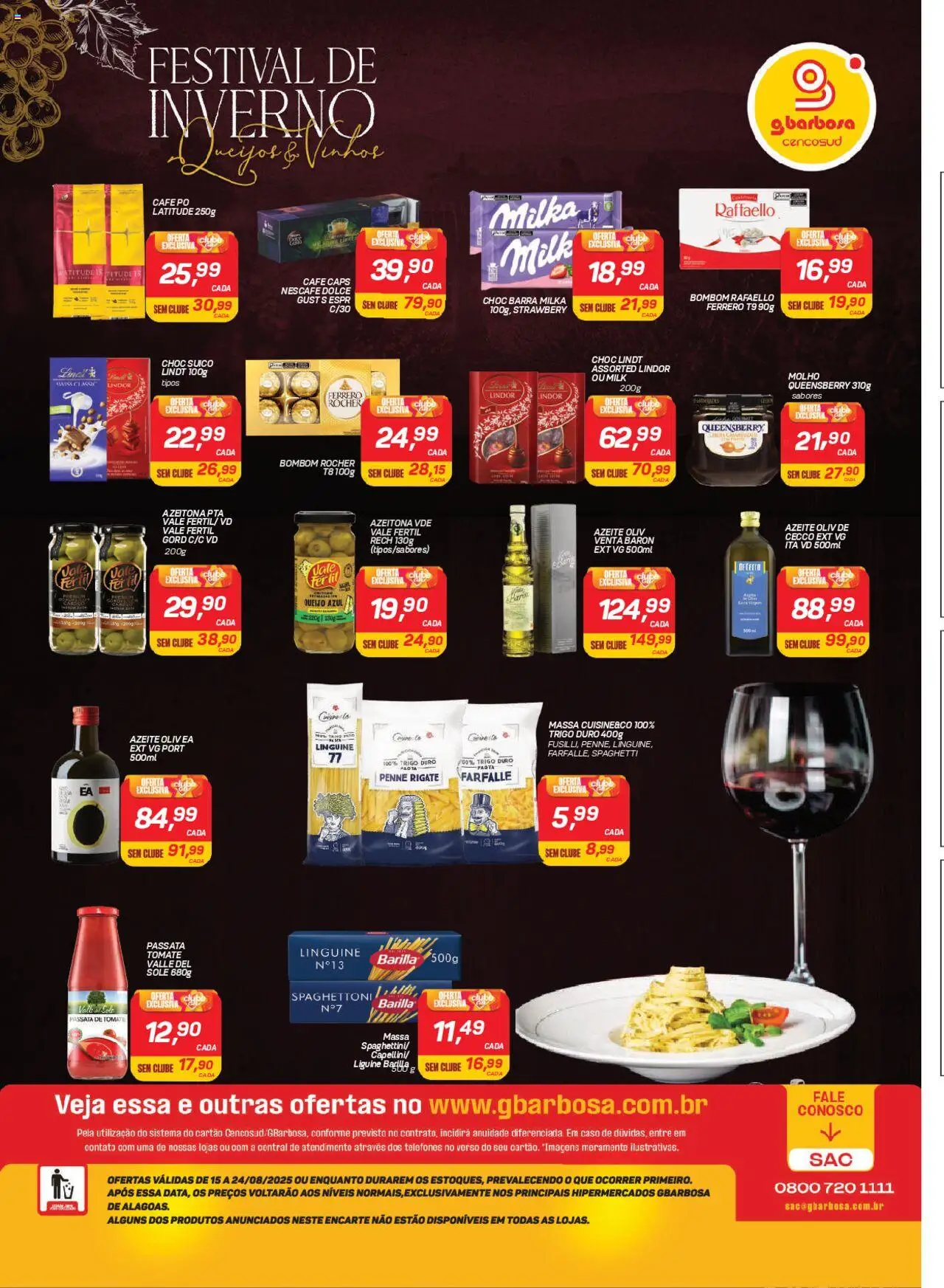 Gbarbosa Folheto - válido de 15.08.2025 | Página: 4 | Produtos: Pasta, Massa, Azeite, Bombom