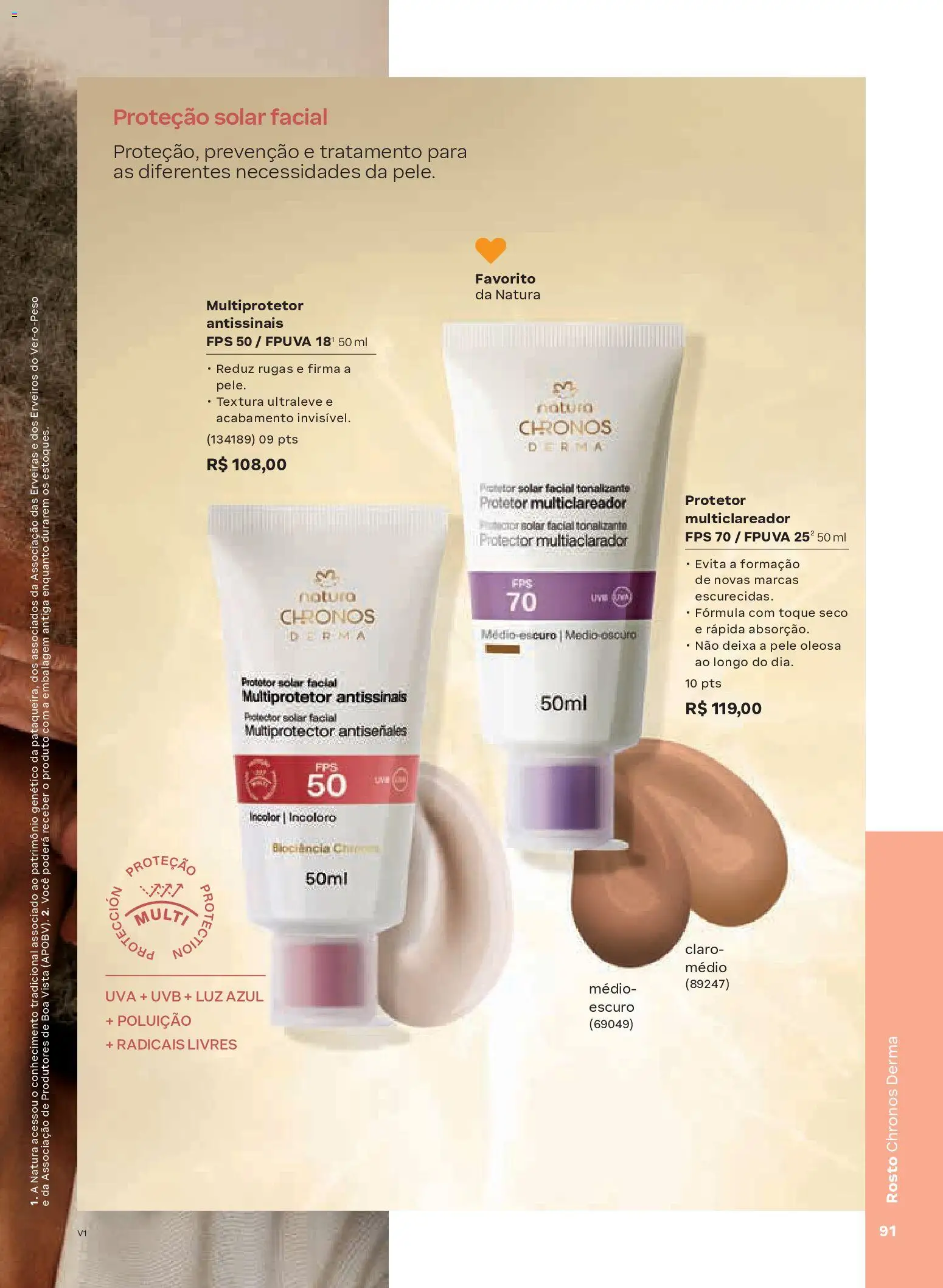 Natura Folheto - válido de 26.12.2025 | Página: 91 | Produtos: Protetor solar, Protetor solar facial