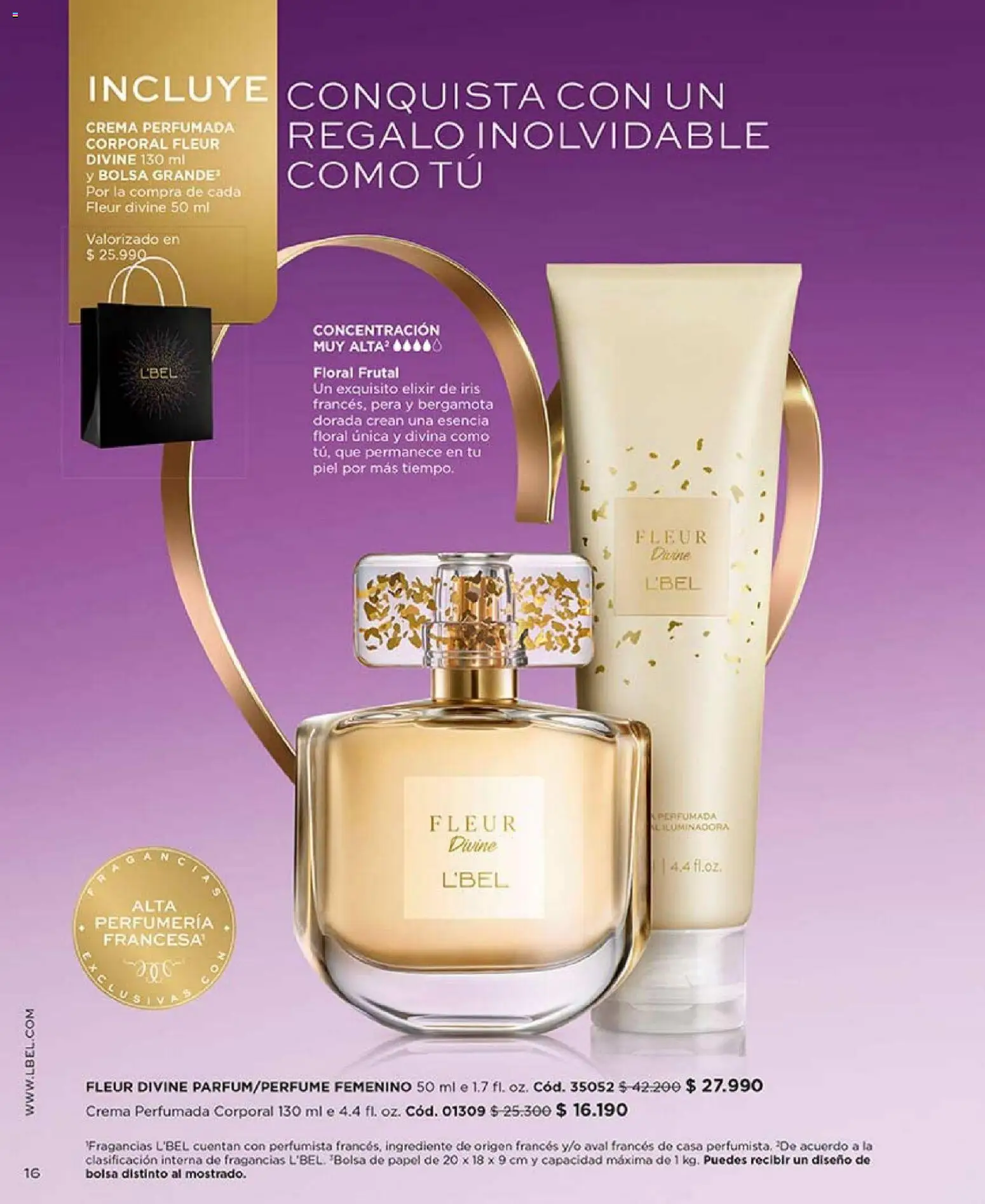 Catálogo L'Bel Campaña 3 │ válido desde el 01.02.2026 | Página: 16 | Productos: Bolsa, Pera, Crema