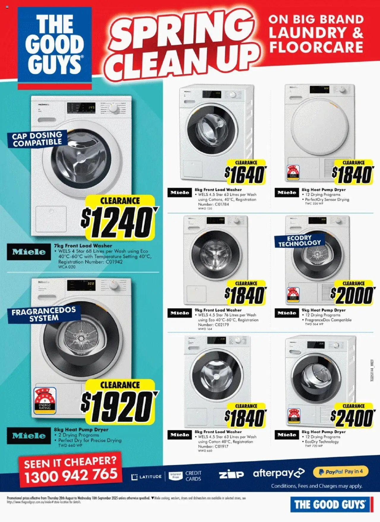 The Good Guys catalogue - valid from 27.08.2025 | Page: 24 | Products: Cap, Laundry, Dryer, Washer