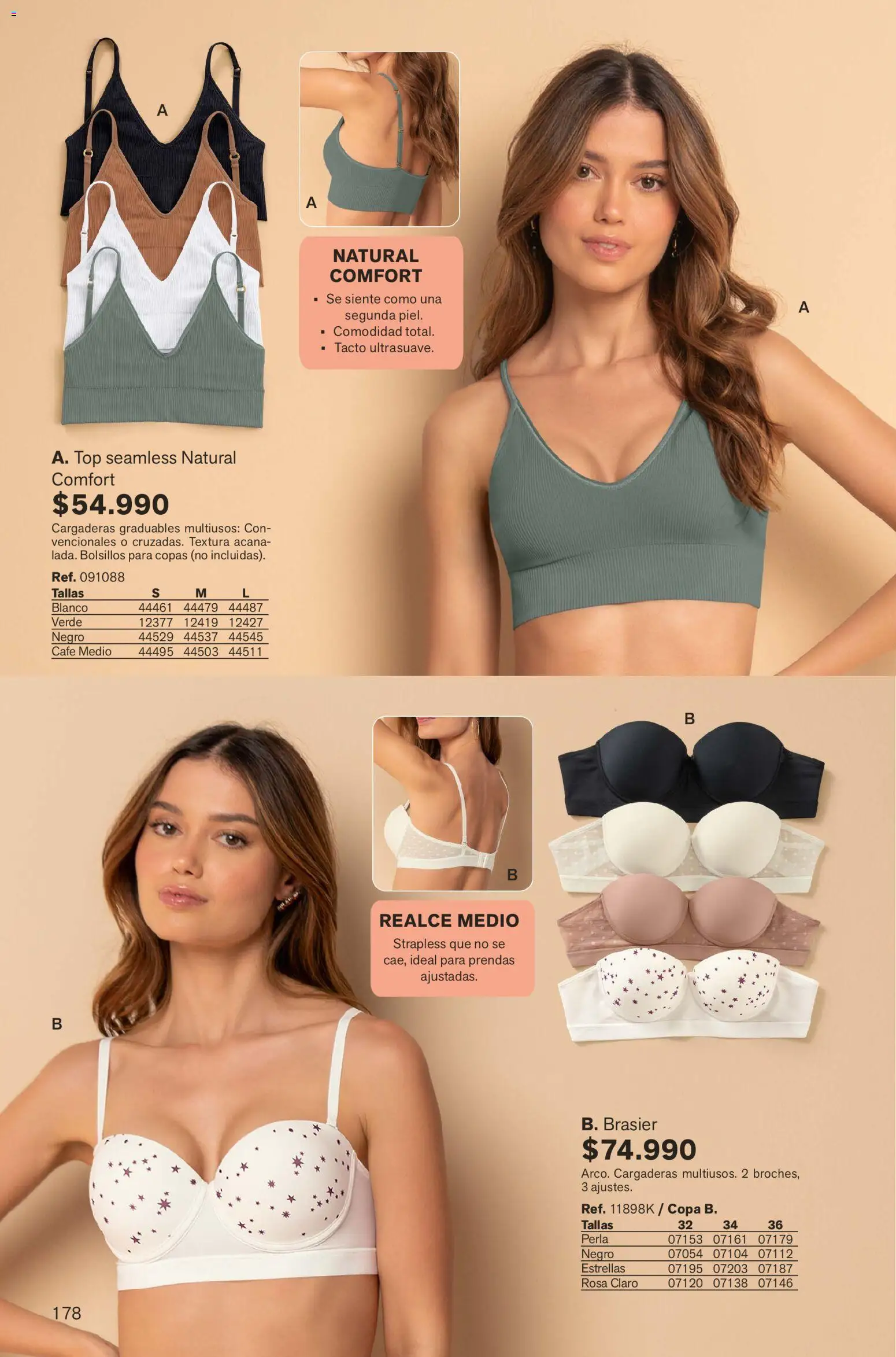 Leonisa revista - valida desde el 01.02.2026 | Página: 178 | Productos: Brasier, Top, Café