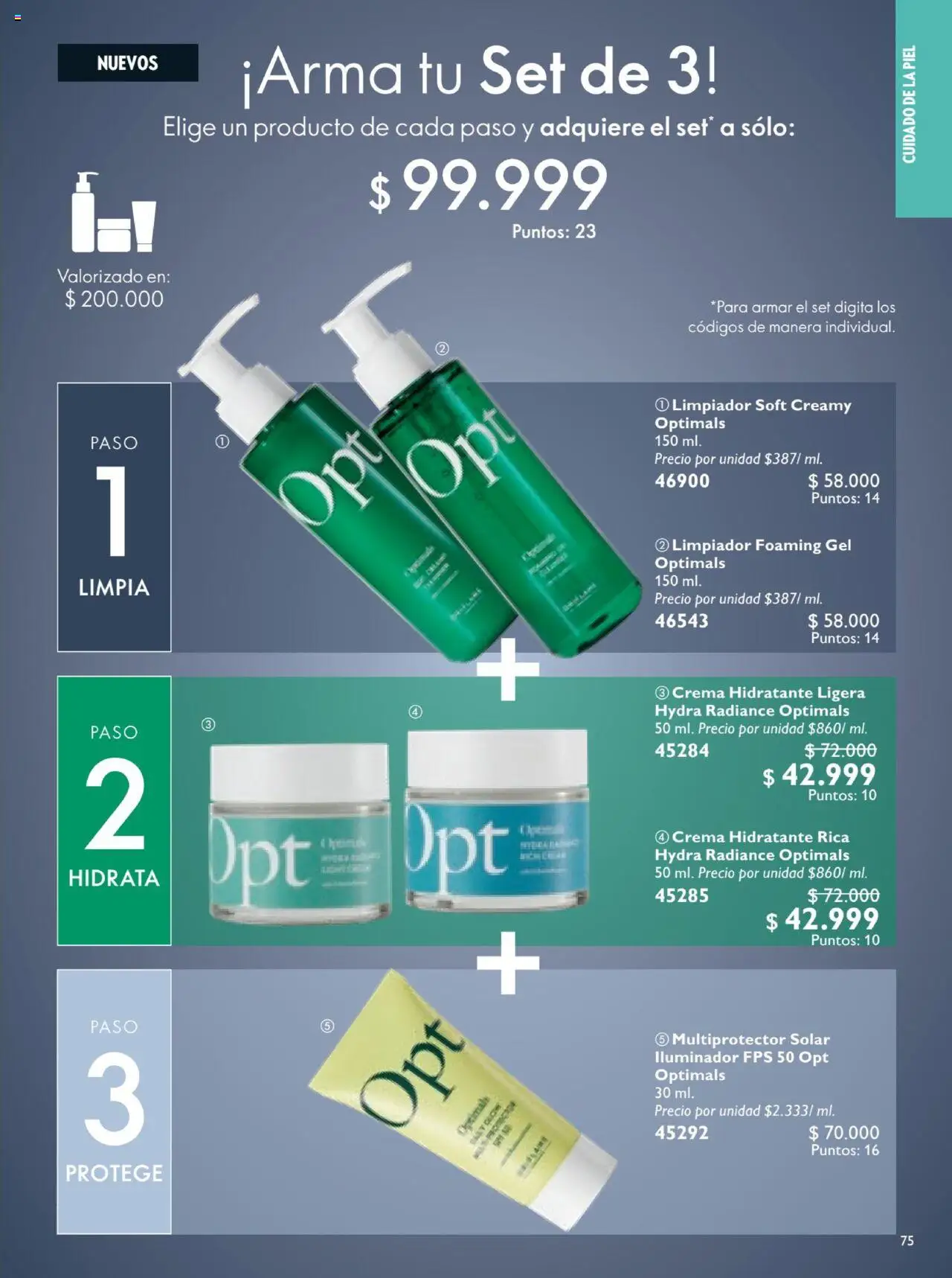 Oriflame revista - valida desde el 12.07.2025 | Página: 75 | Productos: Crema, Iluminador, Limpiador