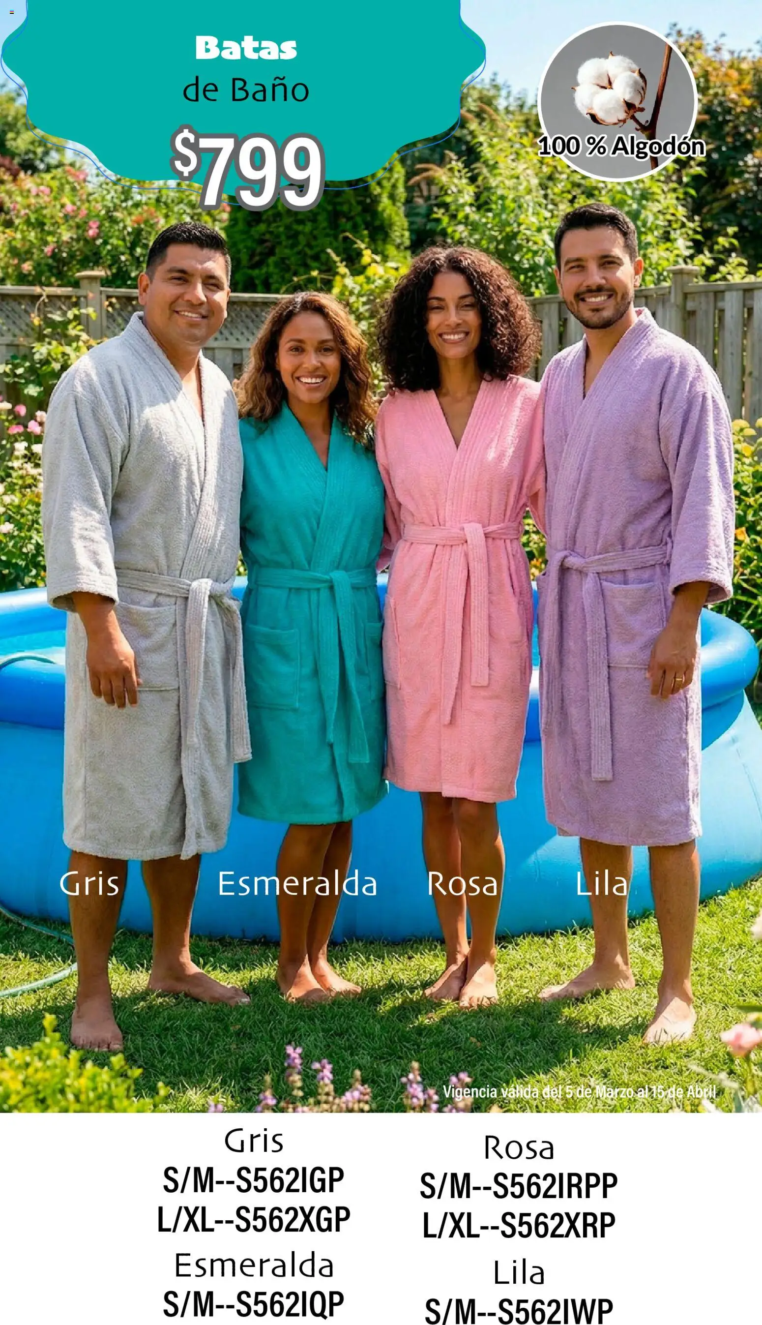 Nuevas ofertas de Colchas Concord válidas en toda la República Mexicana desde el 05.03.2026. ¡Encuentra las mejores ofertas en Colchas Concord catálogo Vacaciones! | Página: 3 | Productos: Algodón, Baño