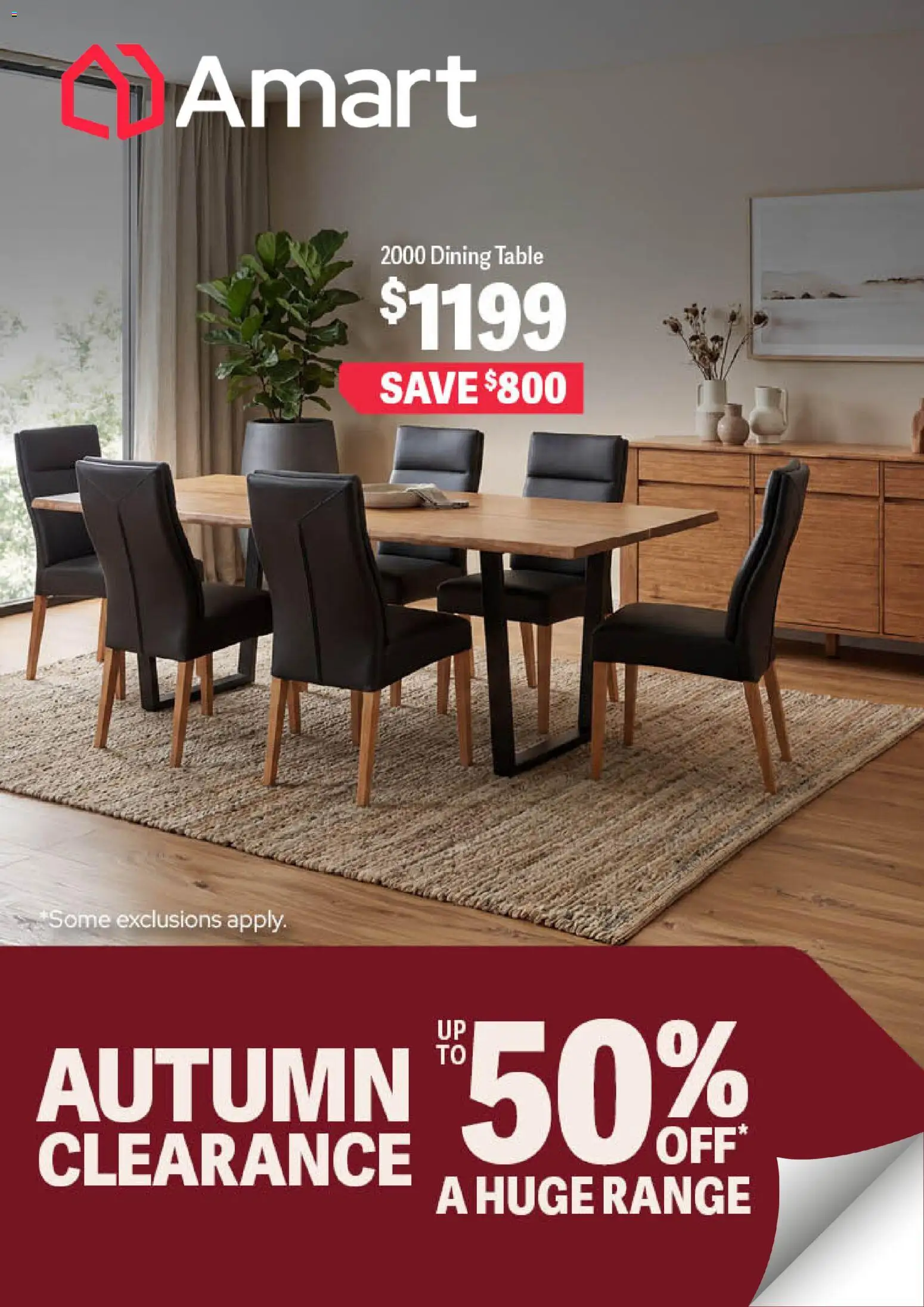 Amart Furniture catalogue - valid from 24.04.2026 | Page: 1 | Products: Table