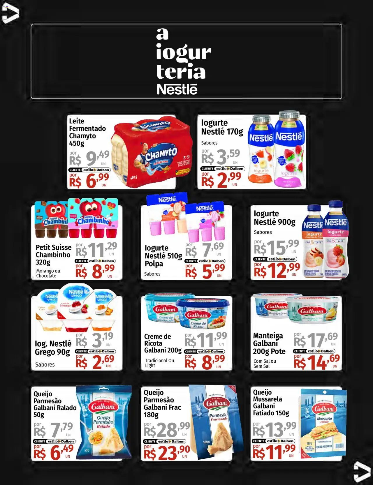 Supermercado Dalben Folheto - válido de 16.09.2025 | Página: 19 | Produtos: Queijo, Parmesão, Queijo parmesão, Sal