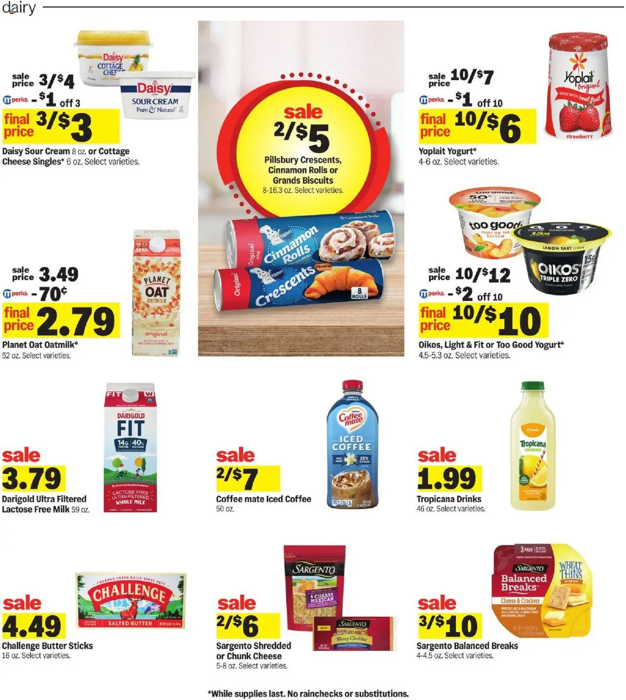 Meijer Weekly Ad - MI - valid from 06.07.2025 | Page: 8 | Products: Milk, Coffee, Sour cream, Lemon Tart