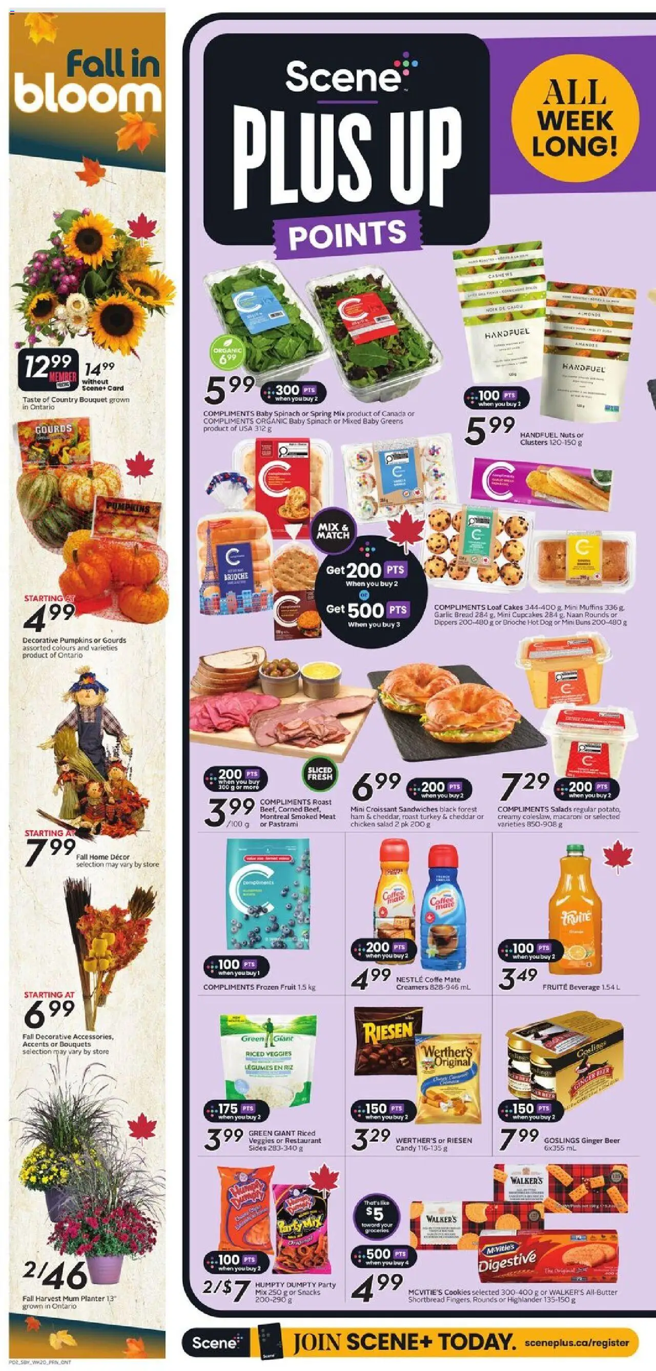 Sobeys flyer valid from 11.09.2025 | Page: 5 | Products: Cookies, Bread, Ham, Beer