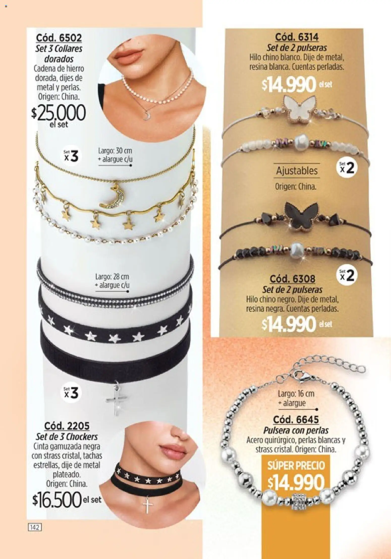 Catálogo Amodil Campaña 4 │ válido desde el 01.03.2026 | Página: 142 | Productos: Pulsera, Cinta, Dije, Cadena