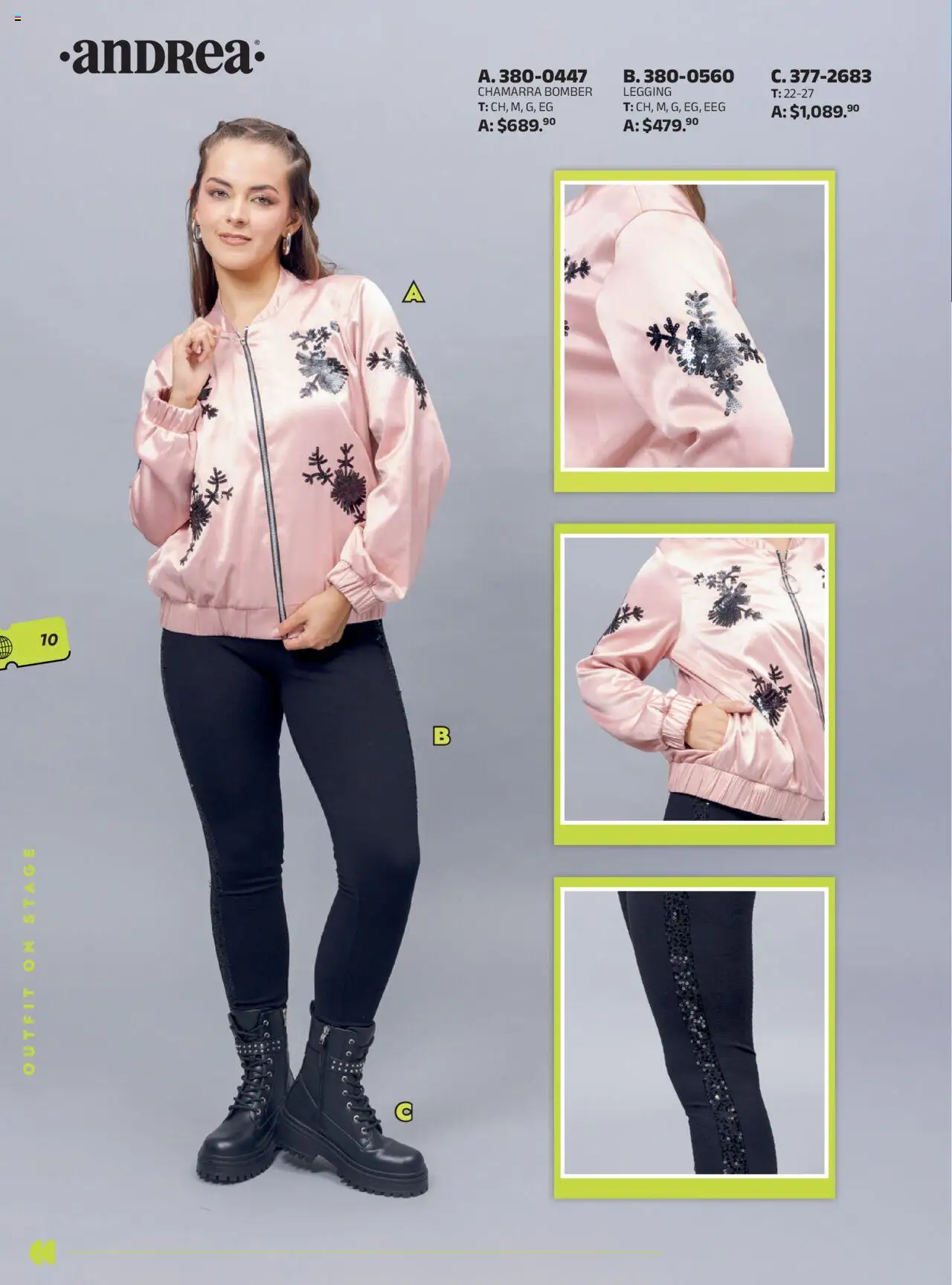 Nuevas ofertas de Andrea válidas en toda la República Mexicana desde el 28.09.2025. ¡Encuentra las mejores ofertas en Andrea - Catálogo Looks Festivales! | Página: 10 | Productos: Chamarra
