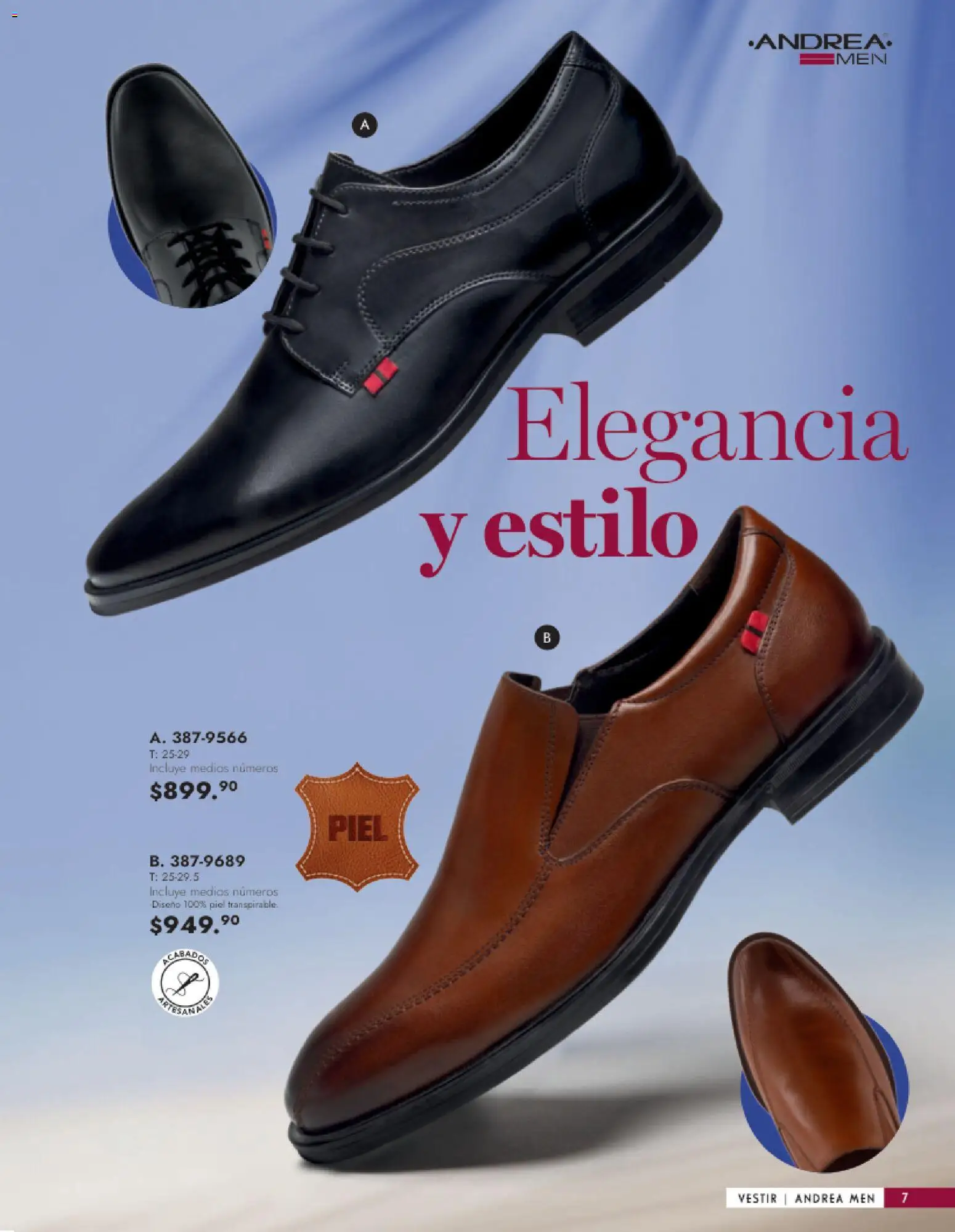 Nuevas ofertas de Andrea válidas en toda la República Mexicana desde el 25.01.2026. ¡Encuentra las mejores ofertas en Andrea catálogo Calzado Caballero! | Página: 7