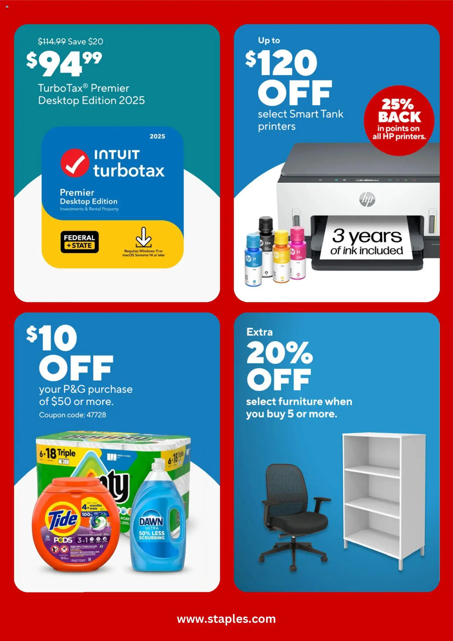 Staples Weekly Ad - valid from 02.03.2026 | Page: 5 | Products: Ink, Desktop