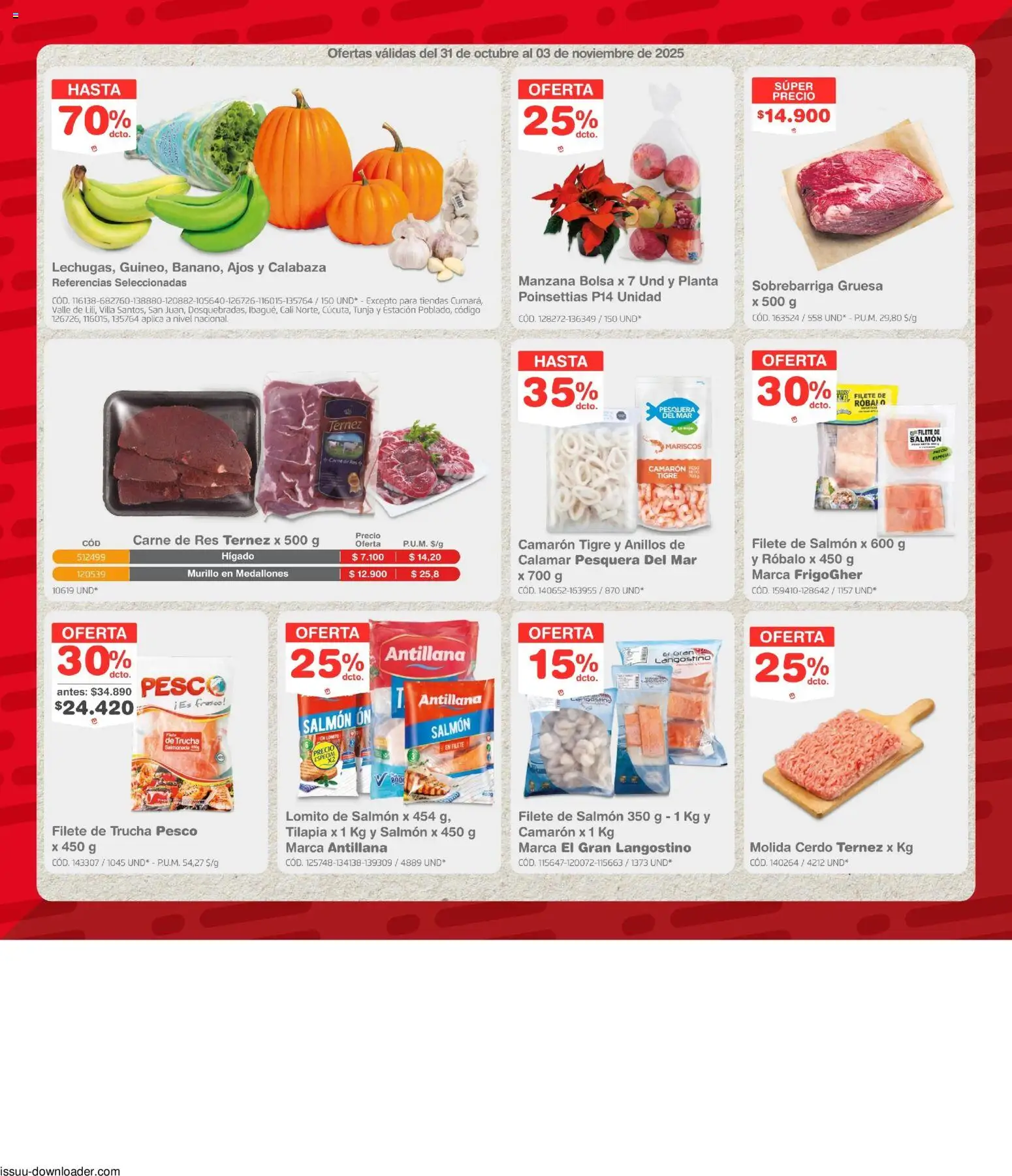 Makro revista - valida desde el 31.10.2025 | Página: 2 | Productos: Planta, Aceitero, Bolsa, Mariscos