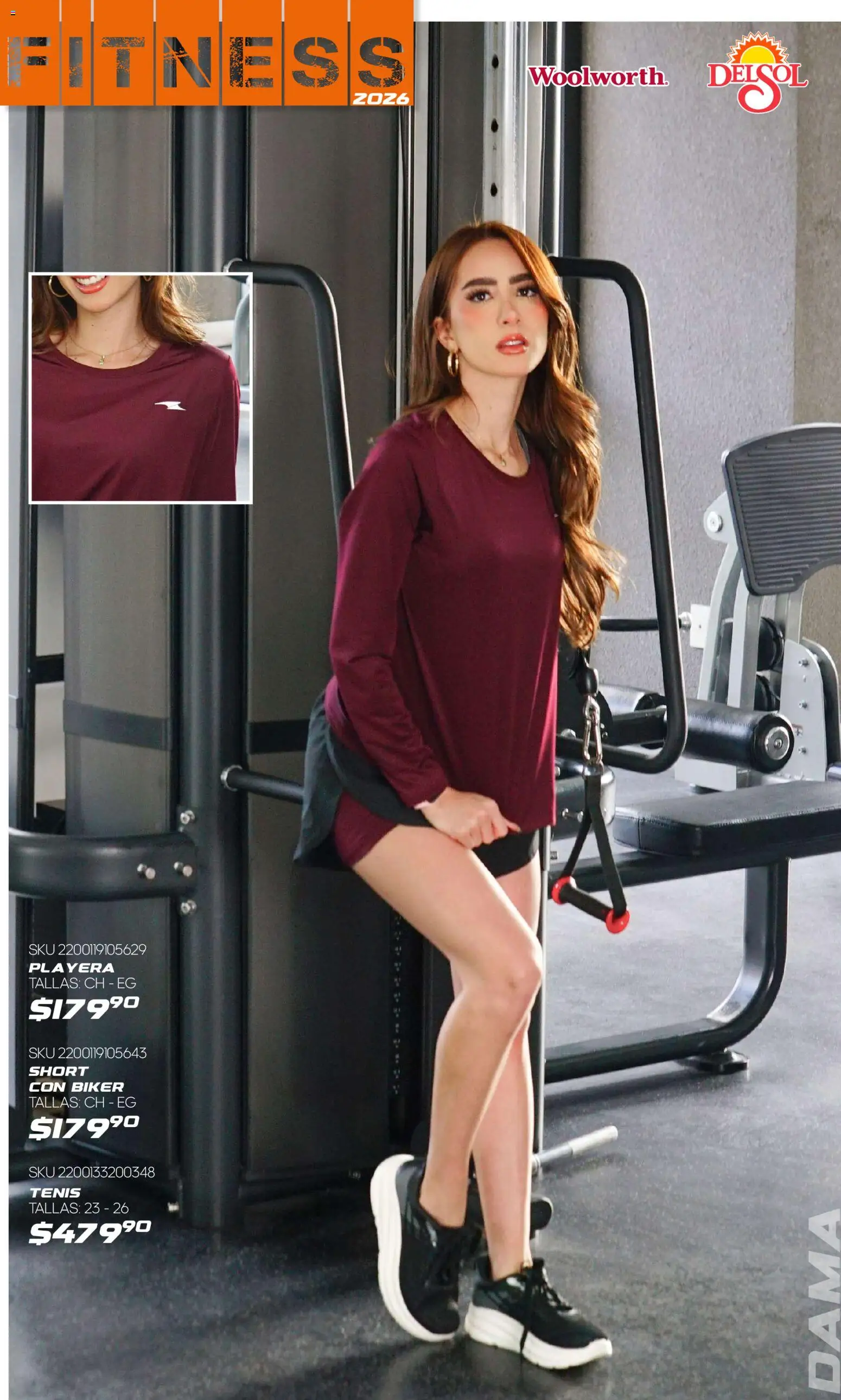 Nuevas ofertas de Del Sol y Woolworth válidas en toda la República Mexicana desde el 08.01.2026. ¡Encuentra las mejores ofertas en Del Sol y Woolworth catálogo Fitness! | Página: 4 | Productos: Tenis, Playera, Short