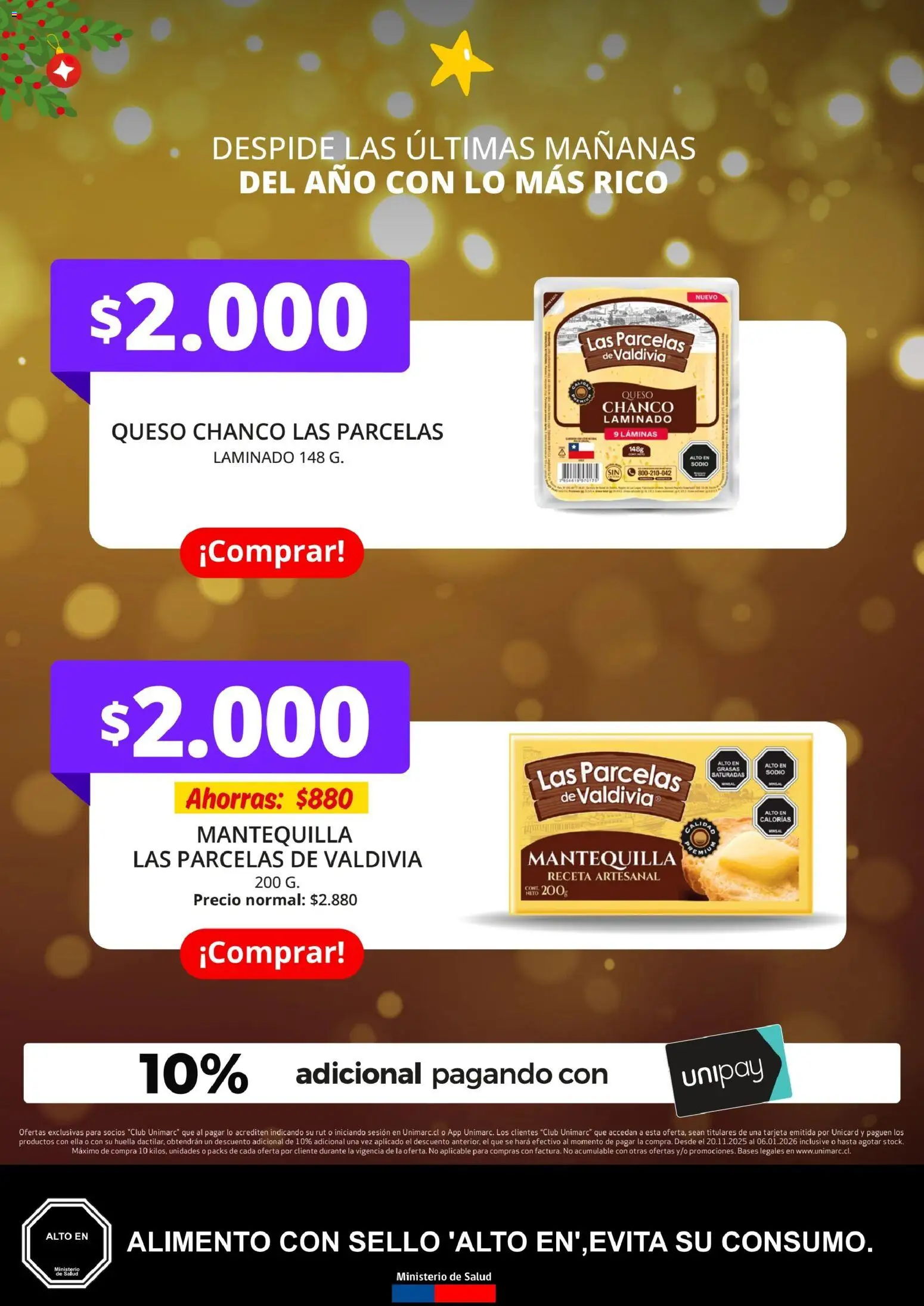 Unimarc Ofertas │ válido desde el 20.11.2025 | Página: 9 | Productos: Queso