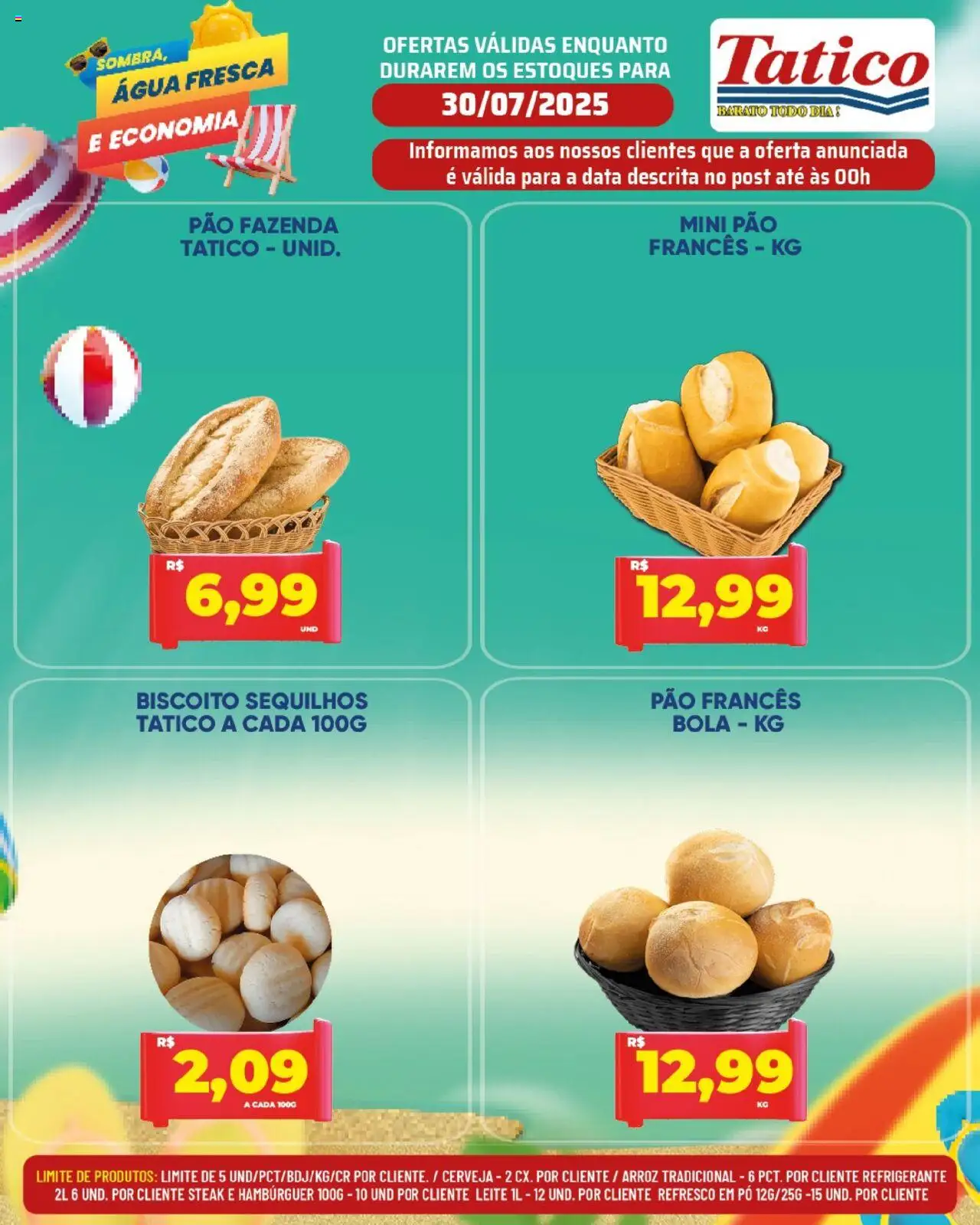 Tatico Folheto - válido de 30.07.2025 | Página: 11 | Produtos: Pó, Leite, Cerveja, Arroz