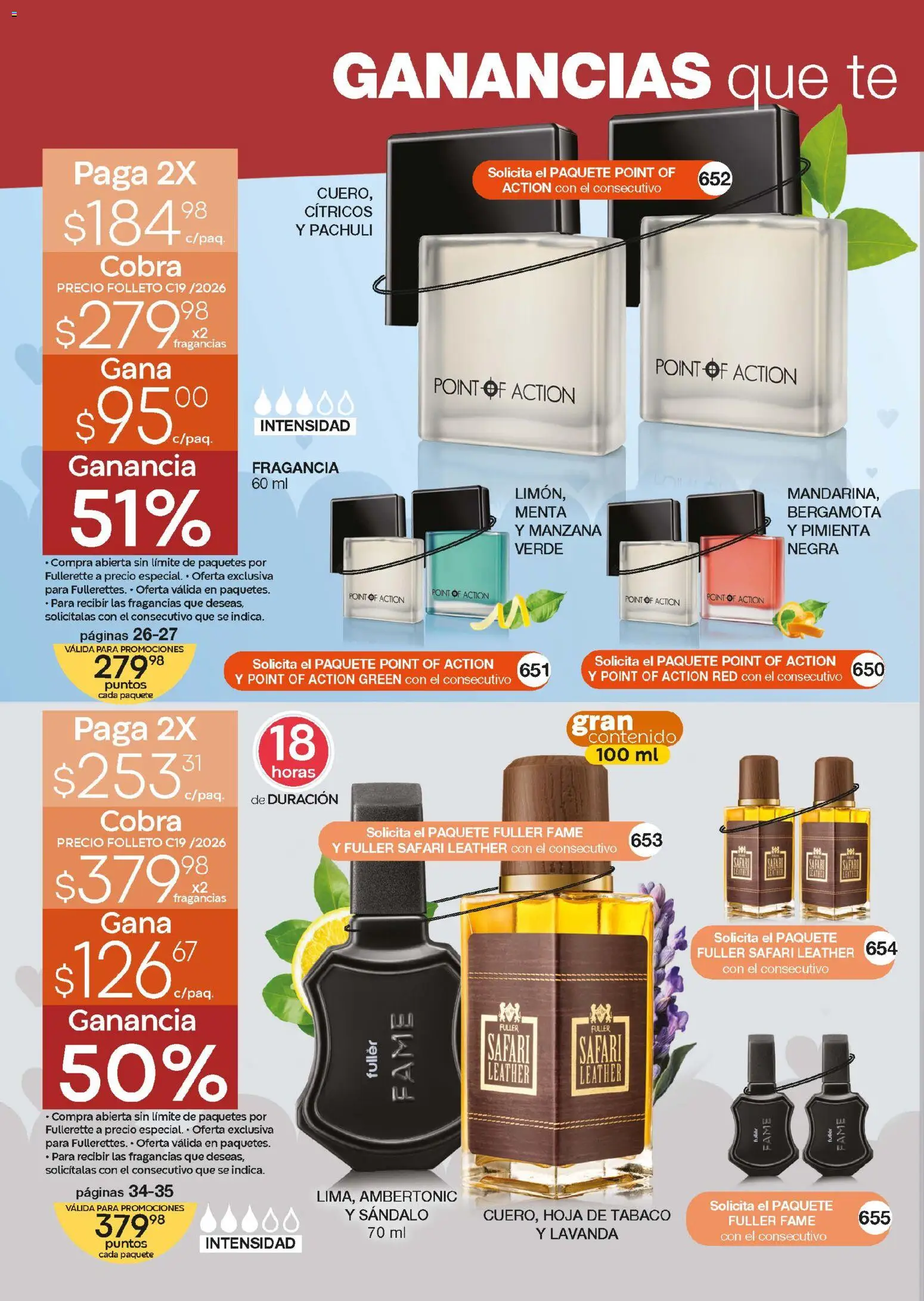 Nuevas ofertas de Fuller válidas en toda la República Mexicana desde el 24.12.2025. ¡Encuentra las mejores ofertas en Fuller Revista Gana Más C19! | Página: 8 | Productos: Pimienta, Manzana, Té, Fragancia