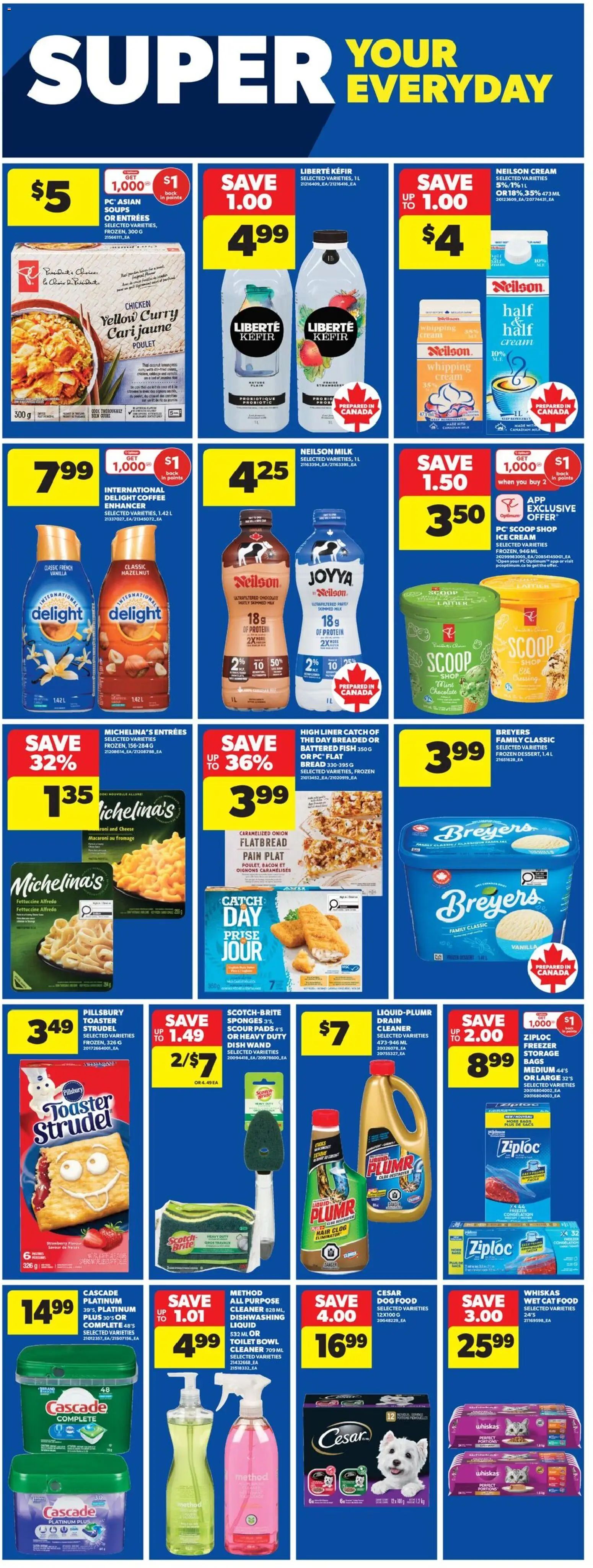 Real Canadian Superstore flyer valid from 19.02.2026 | Page: 21 | Products: Cream, Toaster, Chocolate, Chicken