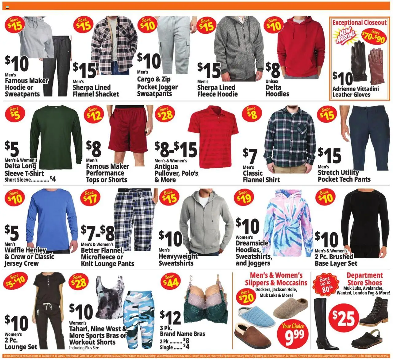 Ocean State Job Lot Weekly Ad - valid from 09.10.2025 | Page: 5 | Products: Hoodie, Pants, Shorts, Slippers