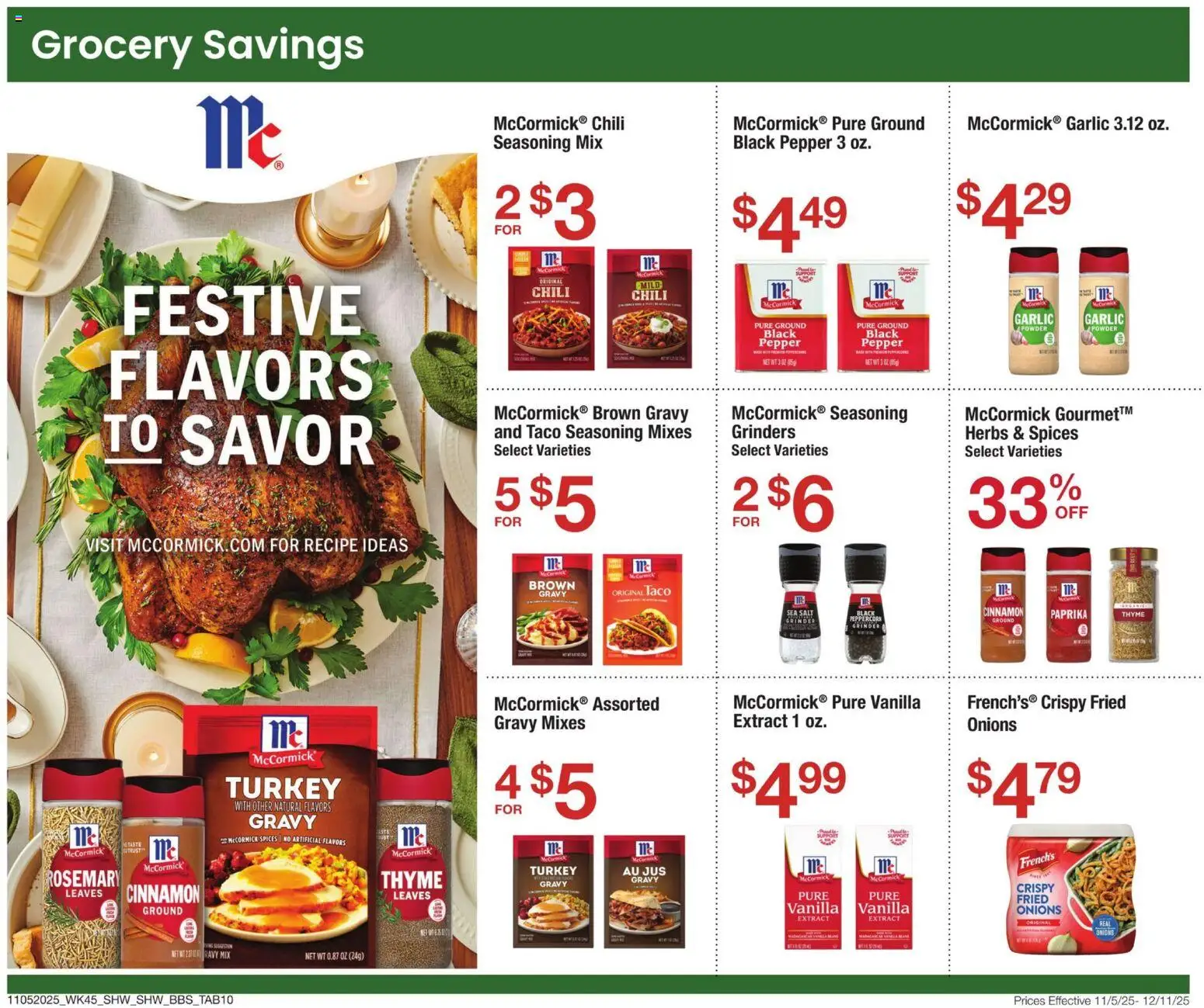 Shaw's Big Book of Savings - valid from 05.11.2025 | Page: 10 | Products: Powder, Spices, Pepper, Garlic