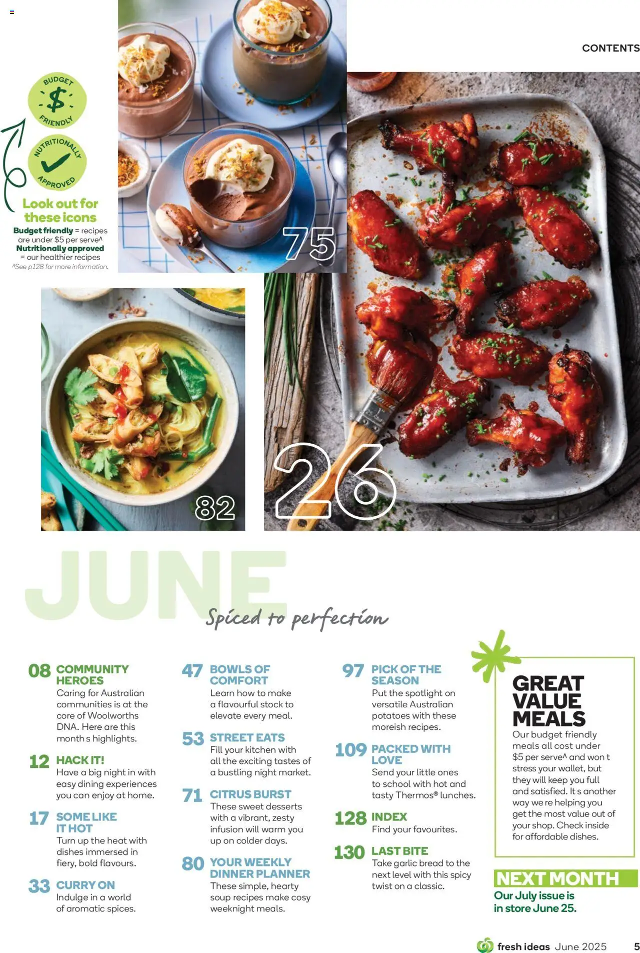 Woolworths catalogue - valid from 01.06.2025 | Page: 5 | Products: Curry, Potatoes, Soup, Garlic