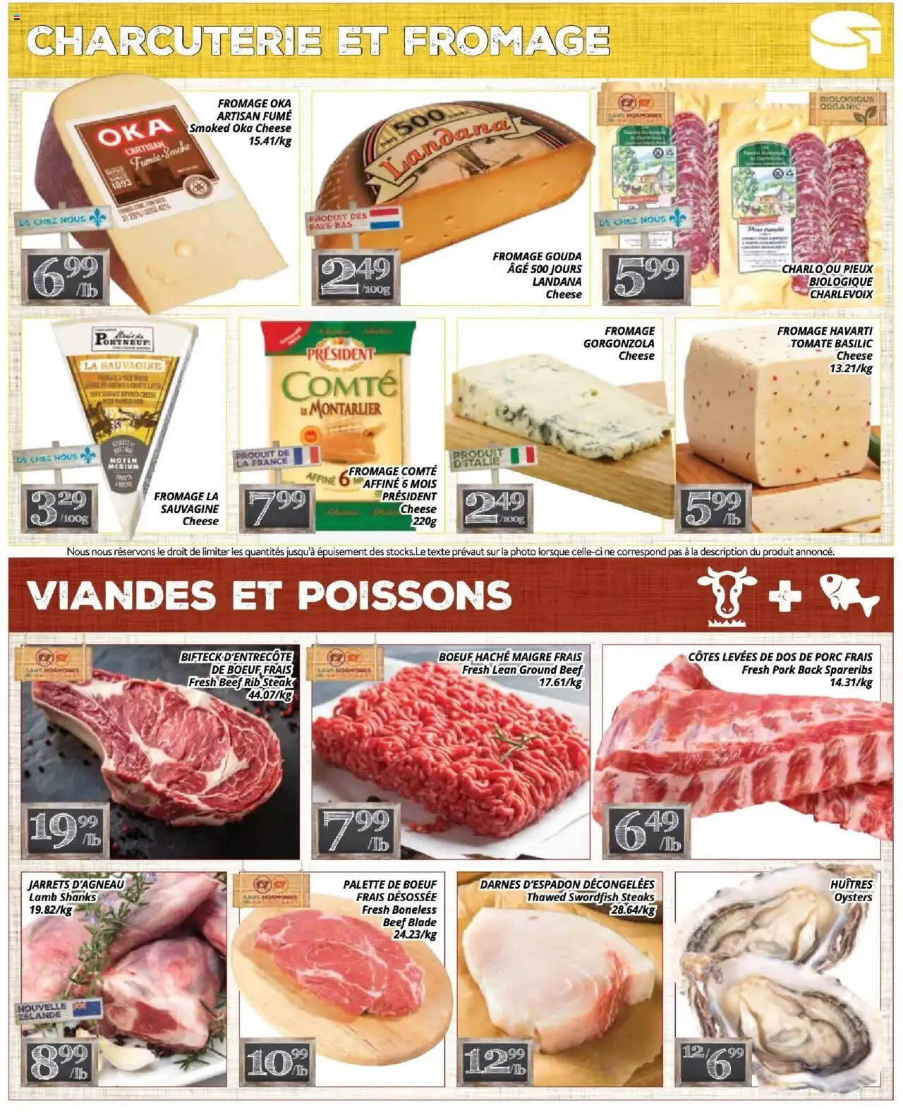 Pa Supermarché flyer valid from 04.08.2025 | Page: 3 | Products: Beef, Cheese, Pork