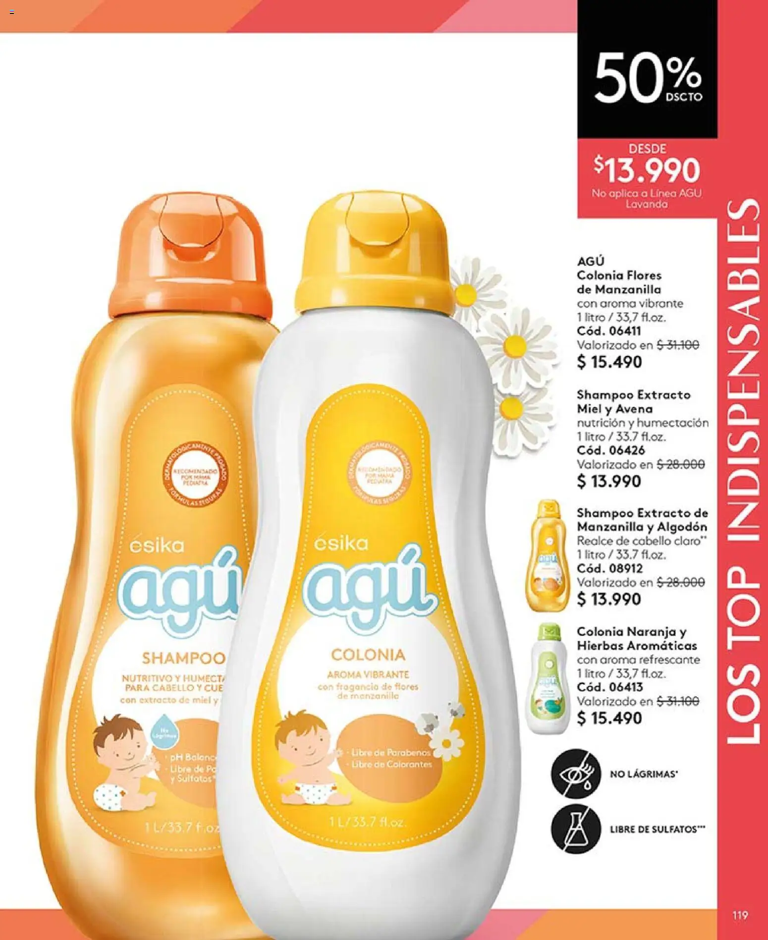 Catálogo Ésika Campaña 5 │ válido desde el 01.03.2026 | Página: 119 | Productos: Algodón, Top, Fragancia, Shampoo