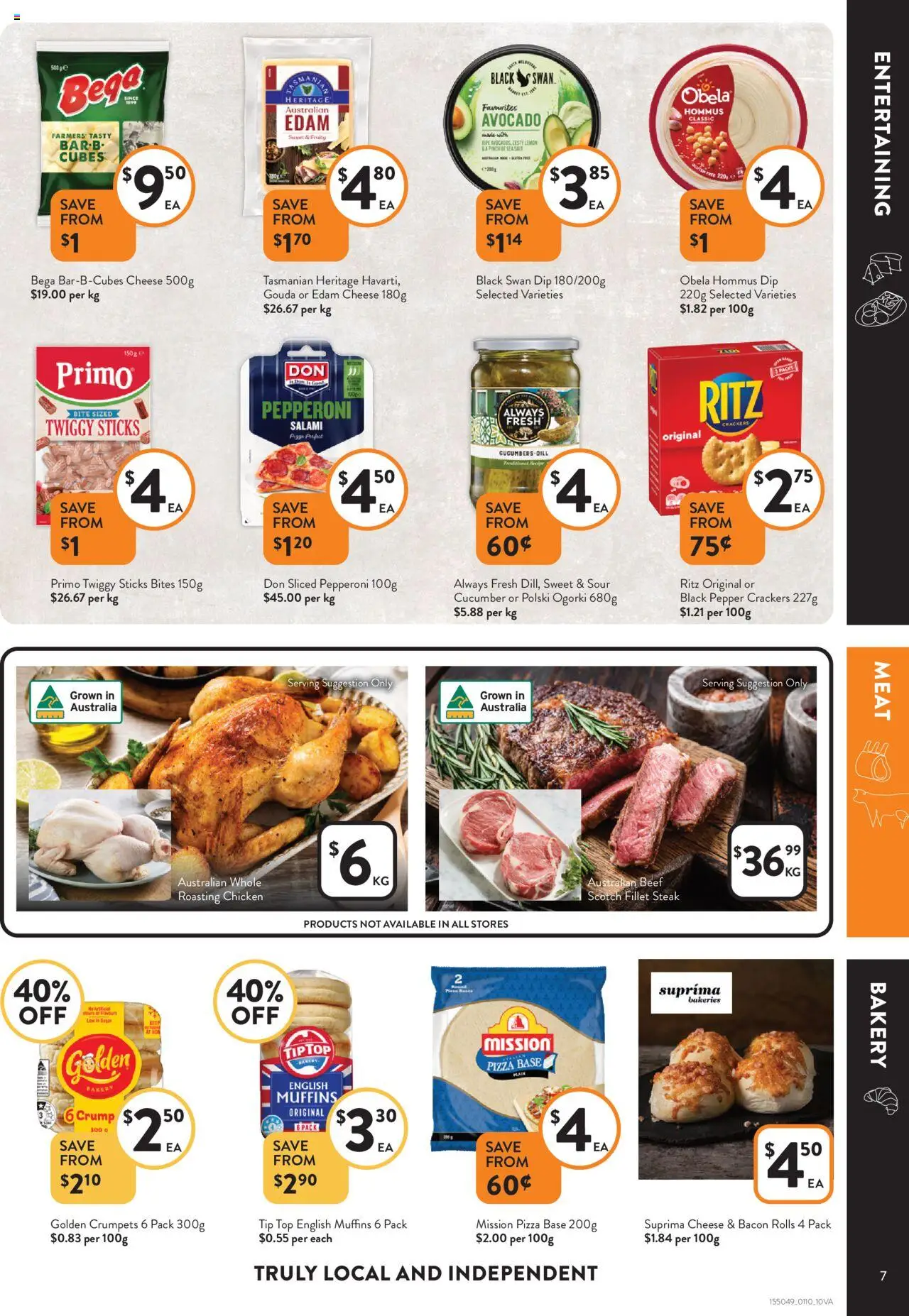 Foodworks catalogue - valid from 01.10.2025 | Page: 7 | Products: Crumpets, Pizza, Lemon, Scotch