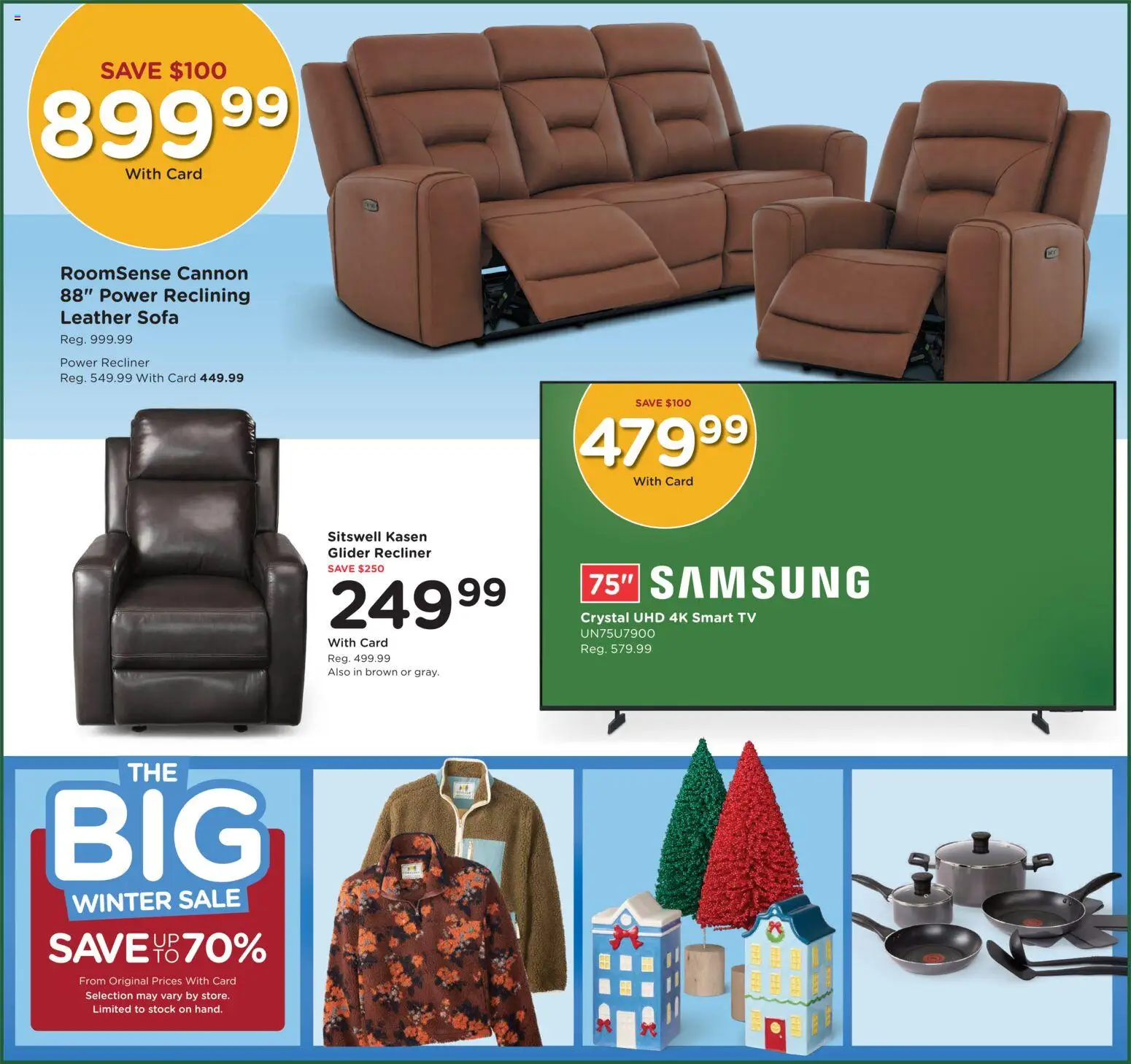 Fred Meyer Weekly Ad - valid from 02.01.2026 | Page: 6 | Products: Sofa, Recliner, Tv