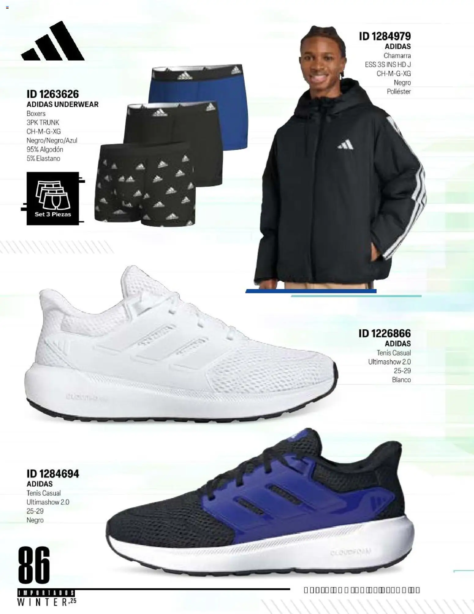 Nuevas ofertas de Price Shoes válidas en toda la República Mexicana desde el 11.11.2025. ¡Encuentra las mejores ofertas en Price Shoes catálogo Importados Winter 2025  ! | Página: 86 | Productos: Tenis, Chamarra, Boxers, Algodón