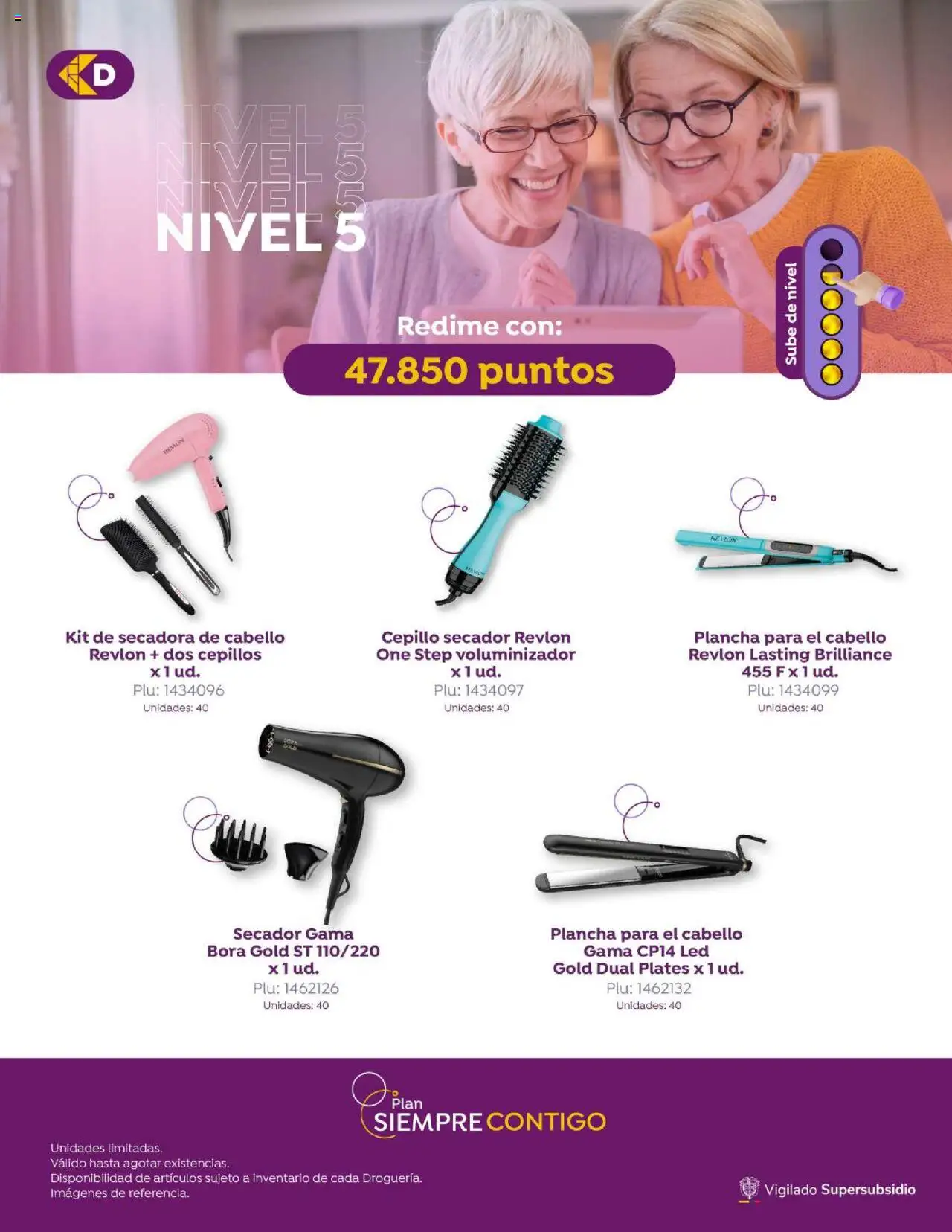 Colsubsidio revista - valida desde el 05.02.2025 | Página: 17 | Productos: Plancha, Secadora, Cepillo